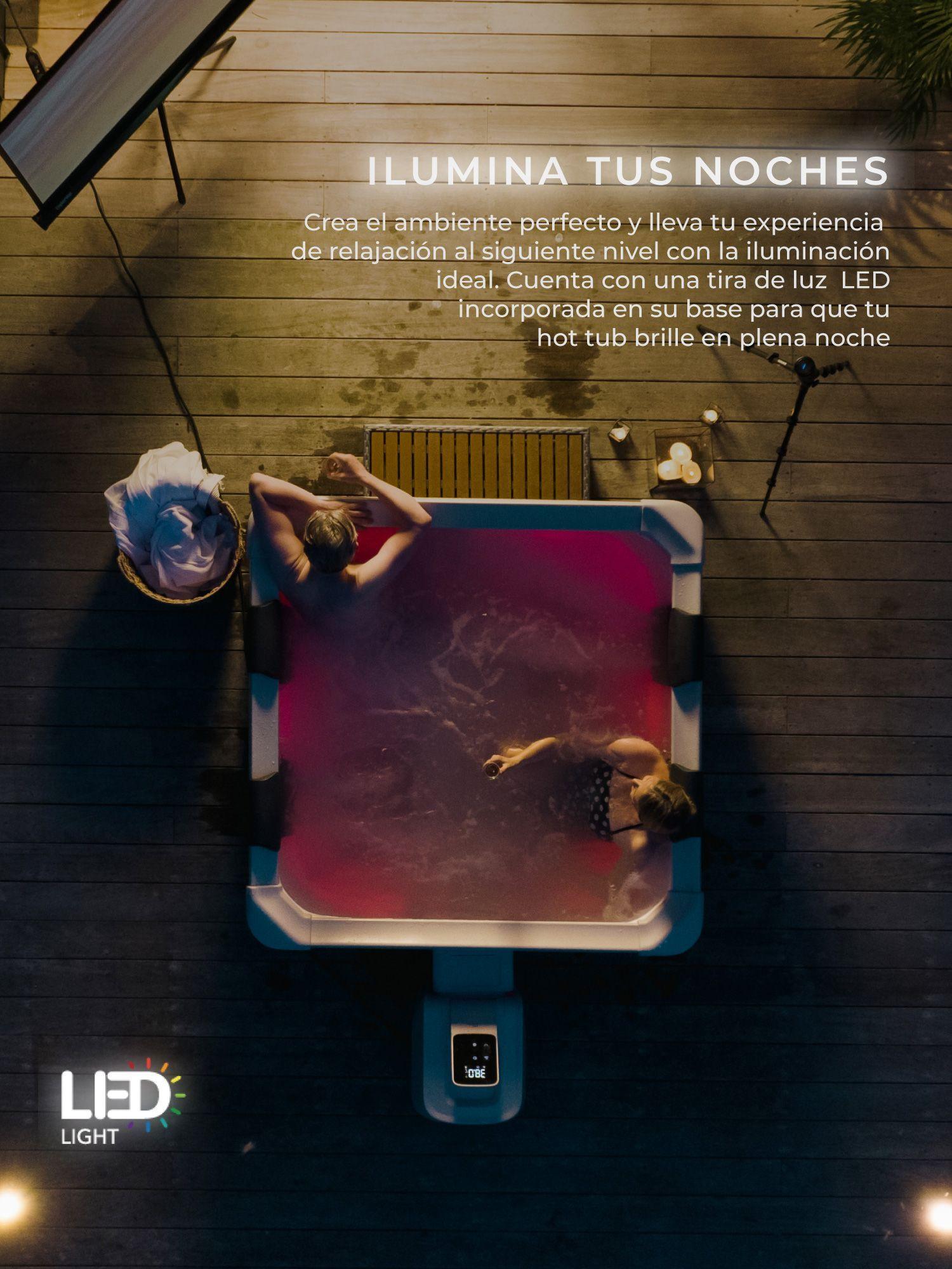 Hot Tub Rígido Oslo Amber WiFi Para 6 Personas MSpa-9