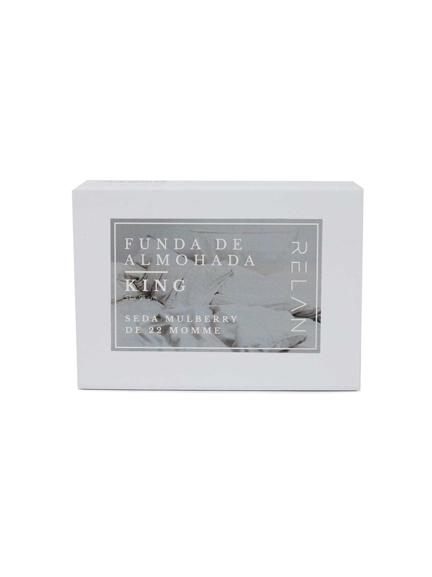 Funda Almohada de Seda Hipoalergénica King Relan-2