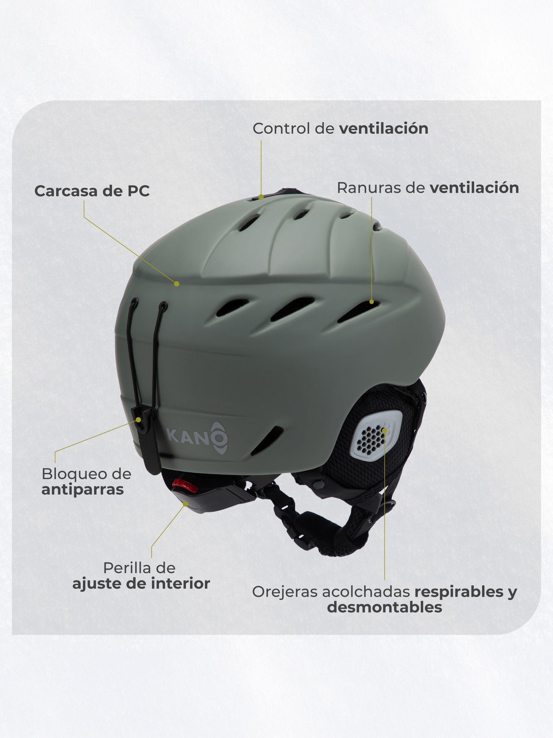 Casco Ski Snowboard de Nieve Kano DASH para Niños Ajustable-4