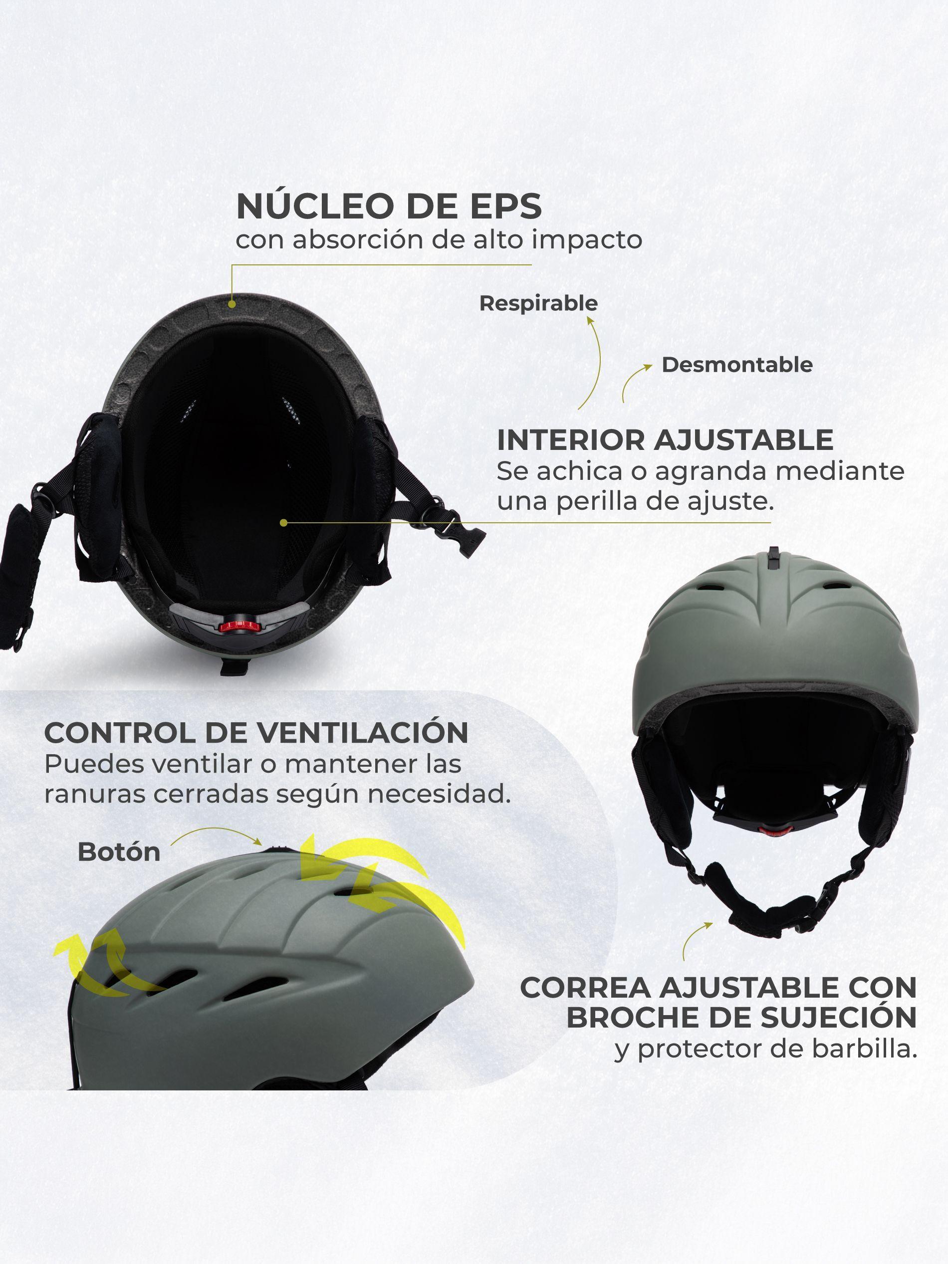 Casco Ski Snowboard de Nieve Kano DASH para Niños Ajustable-5