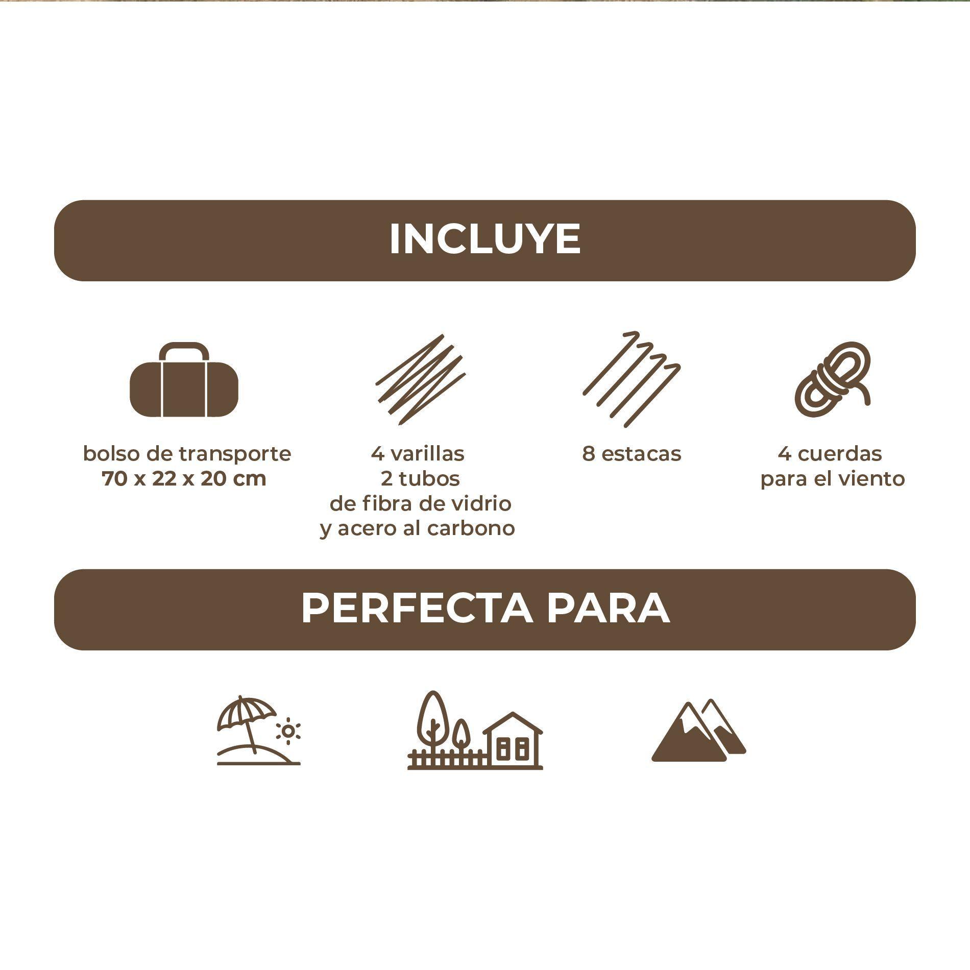 Carpa Comedor Kano Chaiten Toldo 10 personas Camping Playa-7