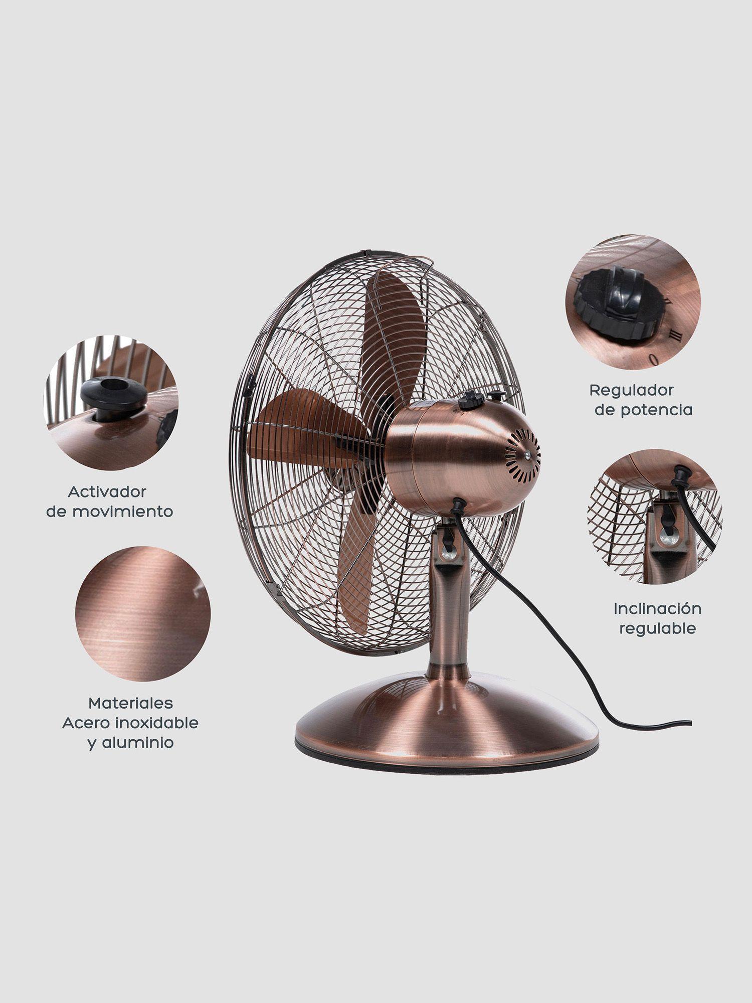 Ventilador de Mesa Relan Gold Breeze Para Escritorio 16"-3