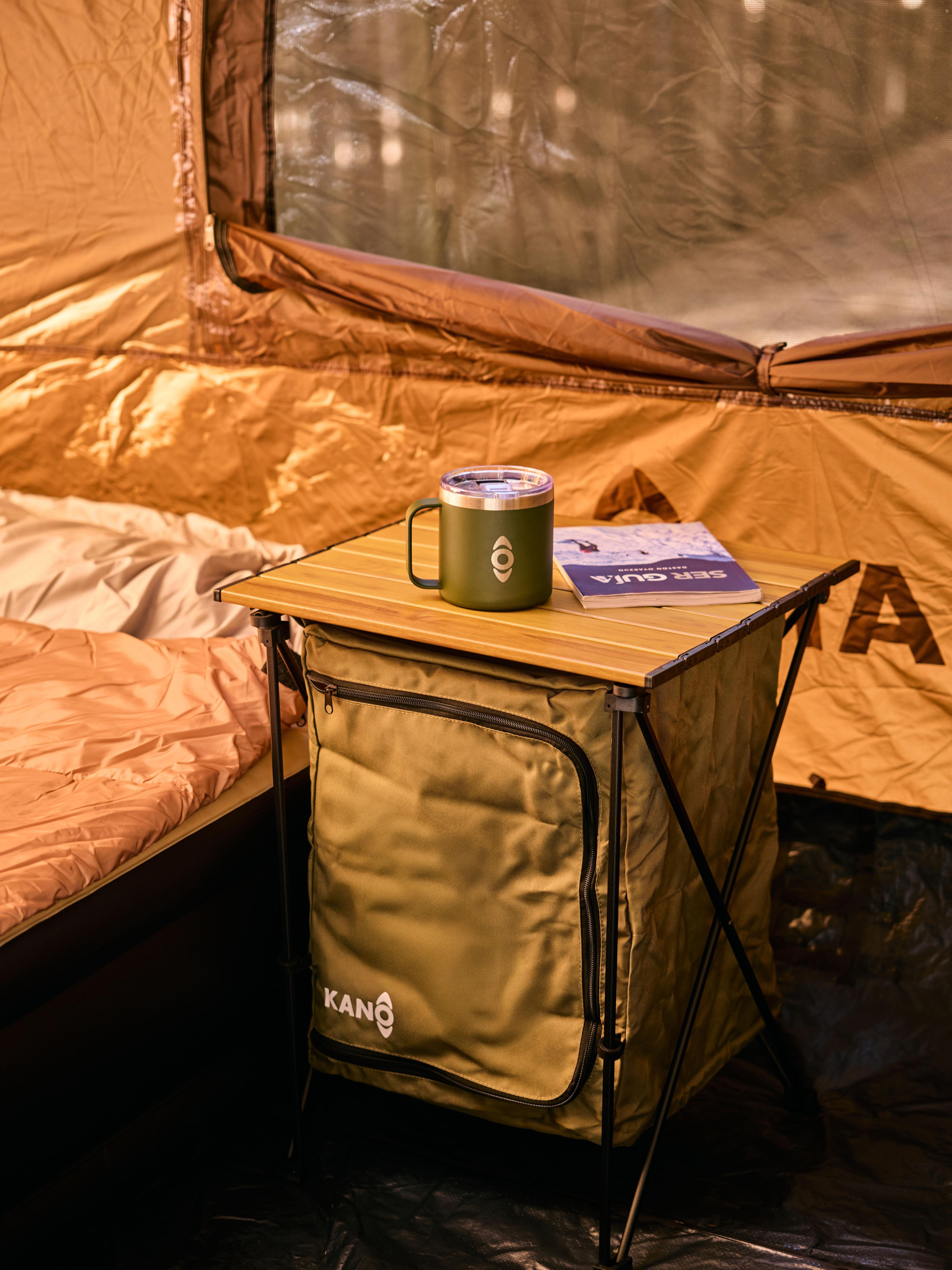 Mesa Plegable de Camping Kano y Armario Organizador 2 en 1-1