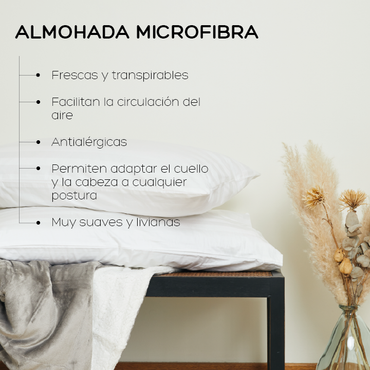 Almohada Microfibra 50 X 90 Cm Queen Relan-5