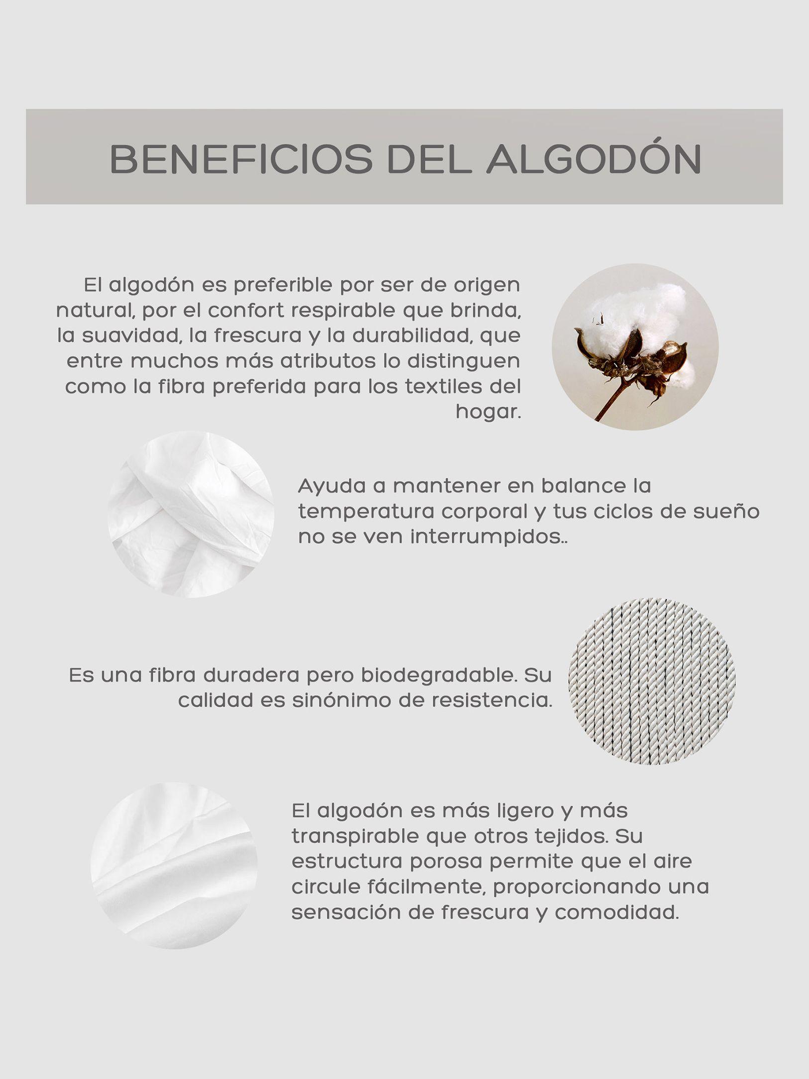 Juego de Sabanas de 300 Hilos de Algodón Blanco King Relan-5