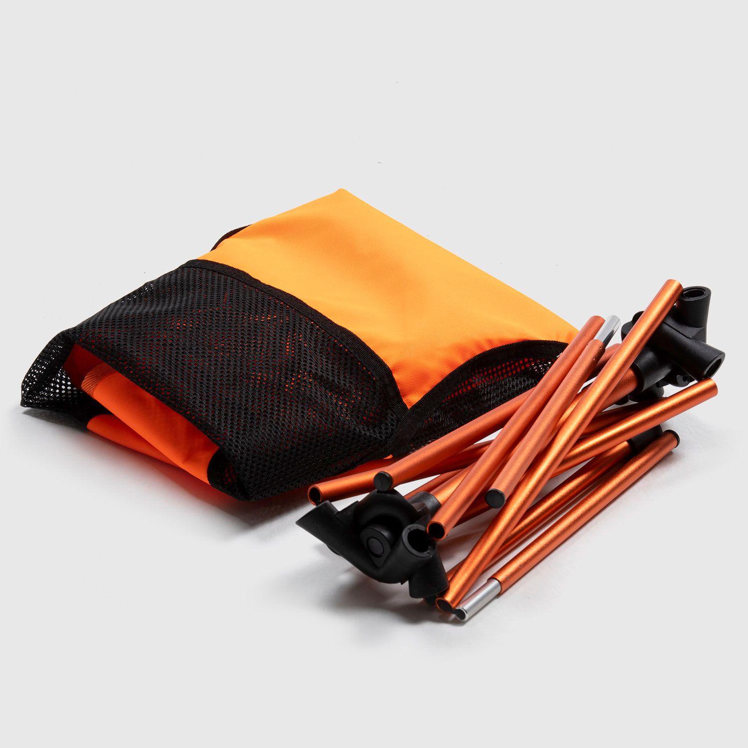 Silla Plegable Para Camping Liviana Naranjo Fluor Kano-2