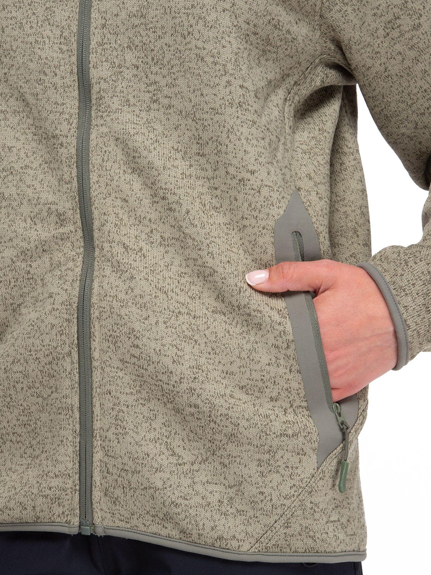 Chaqueta Polar Blend Mujer Kano Notro Verde con Bolsillos-3