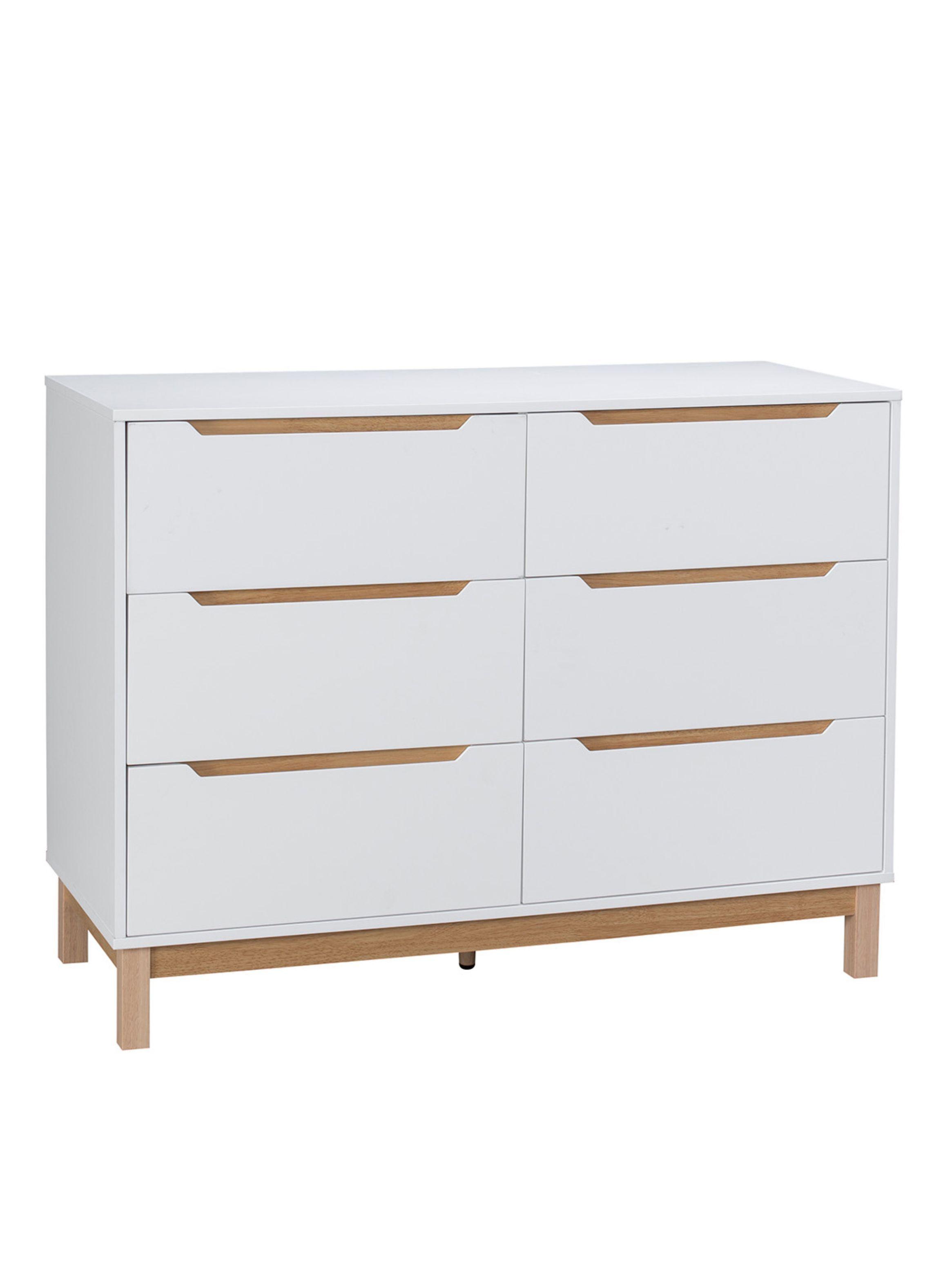 Cómoda Cajonera Isla Relan con 6 Cajones Simil Madera -5