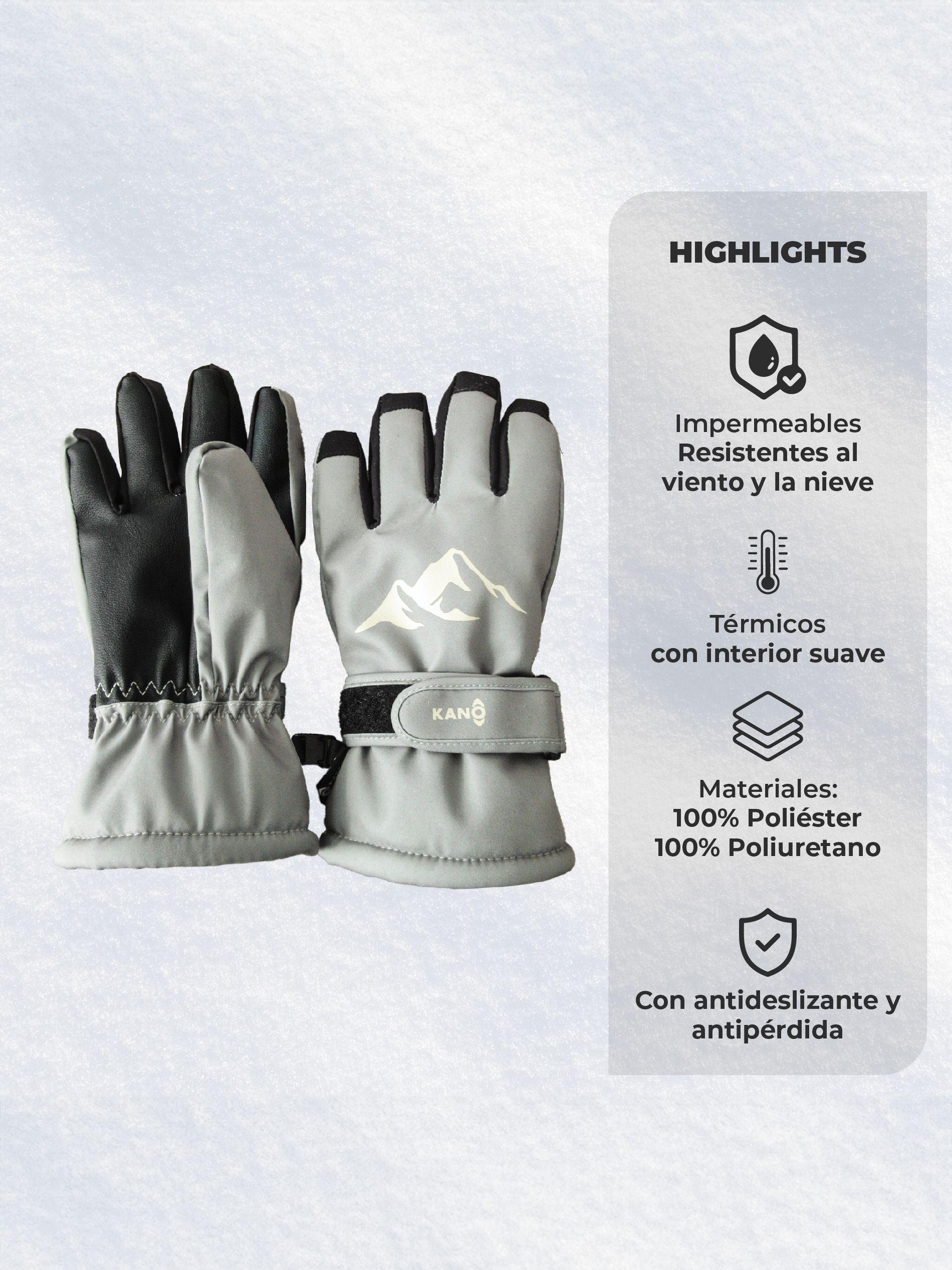 Guantes Térmicos de Nieve para Niños Kano Ski Snowboard-1