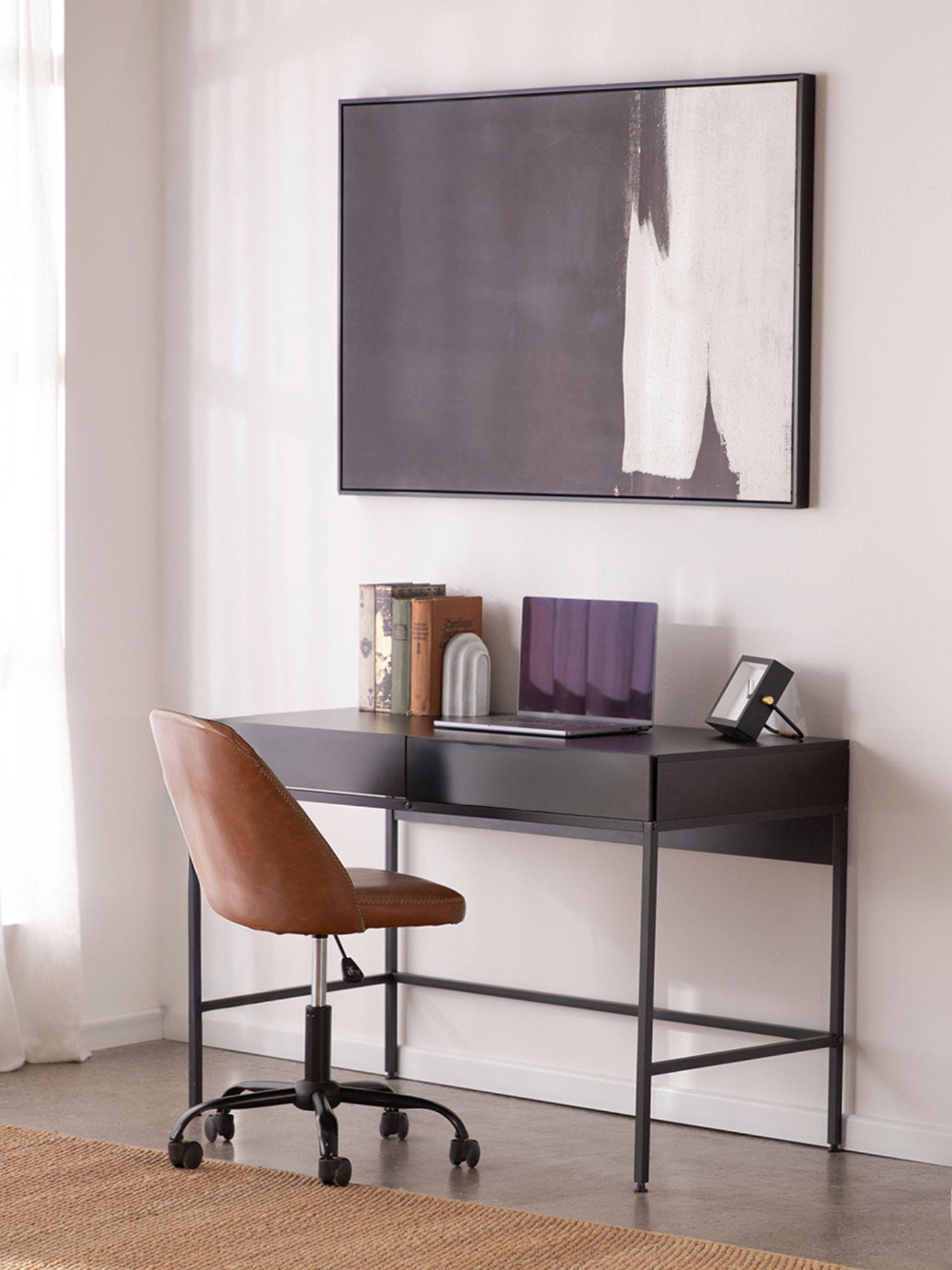 Escritorio Forge Relan Moderno Con 2 Cajones 120x60x78 cm-6