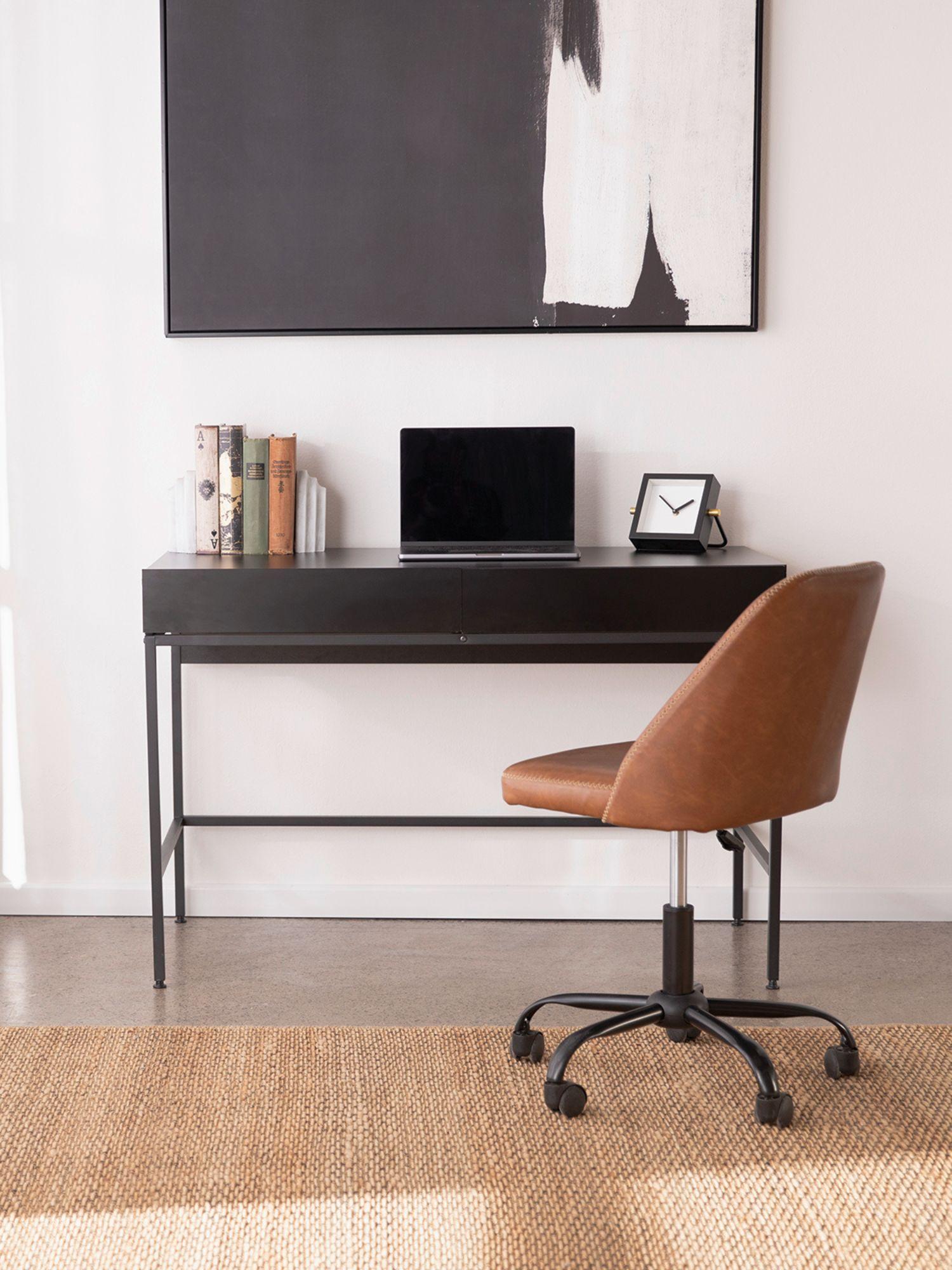 Escritorio Forge Relan Moderno Con 2 Cajones 120x60x78 cm-7