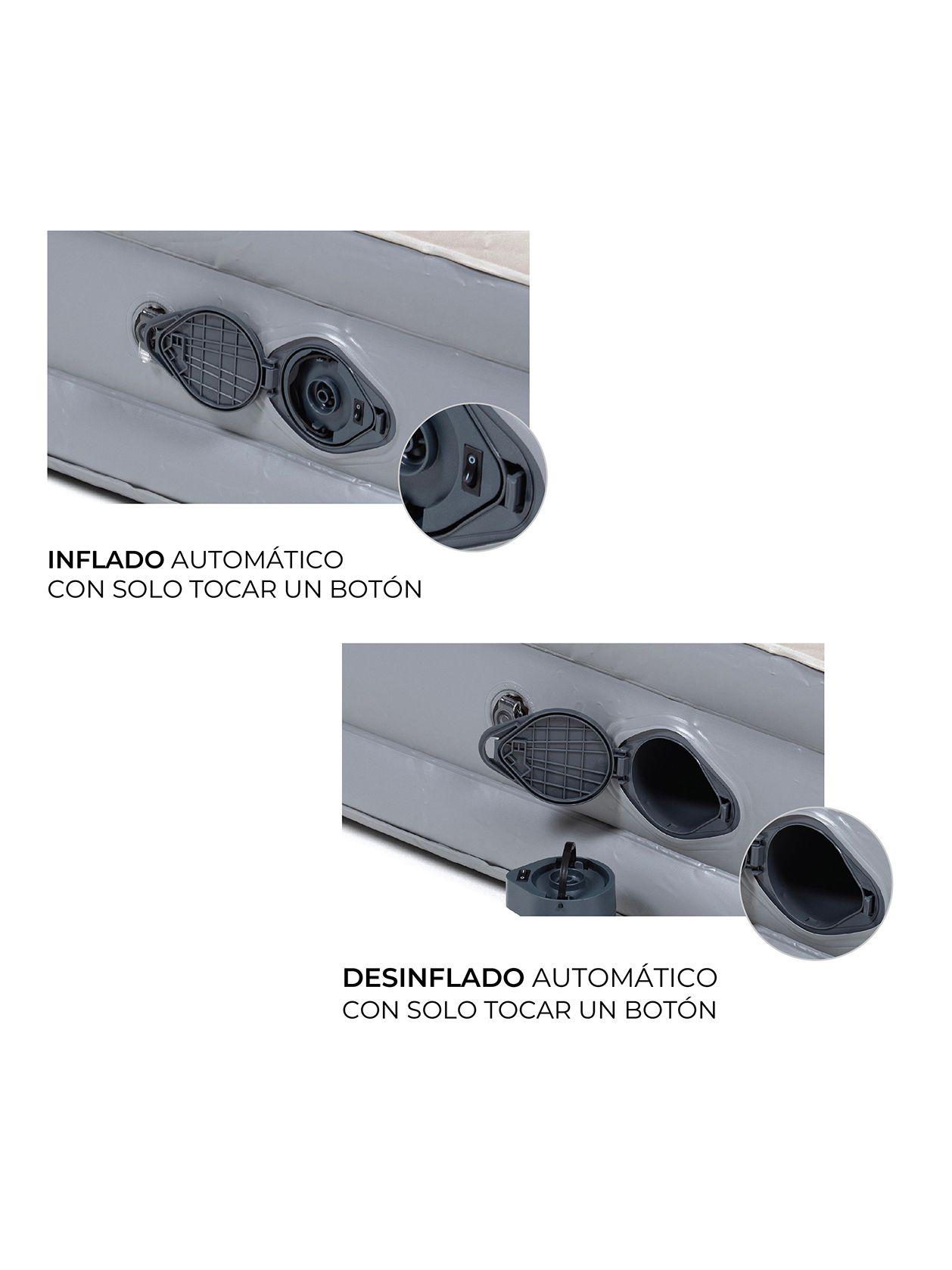 Colchón Inflable Eléctrico Kano Con Bateria Doble Altura-2