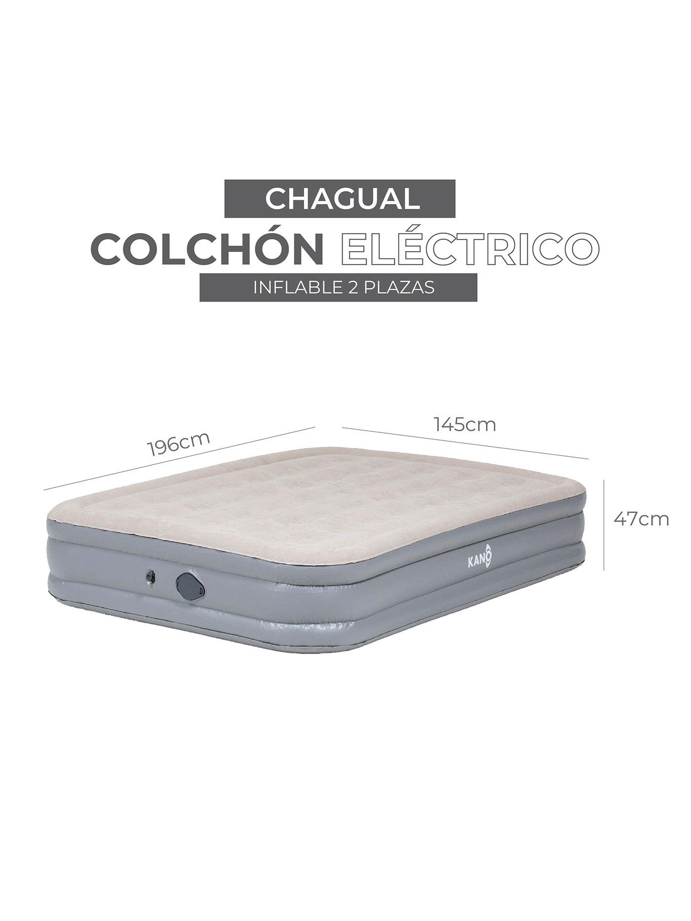 Colchón Inflable Eléctrico Kano Con Bateria Doble Altura-5