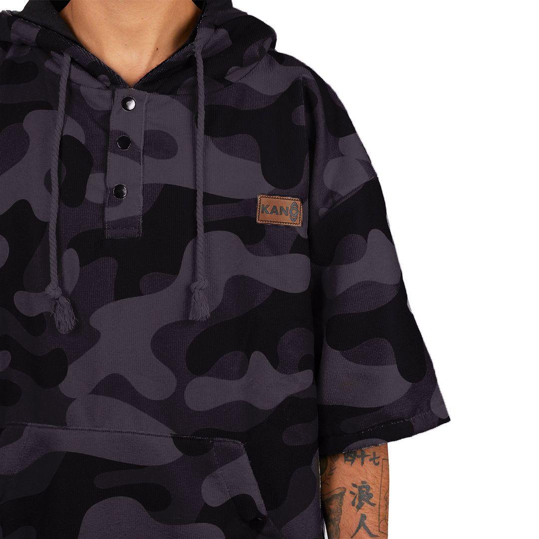 Poncho Cambiador de Surf Camo Negro Kano-1