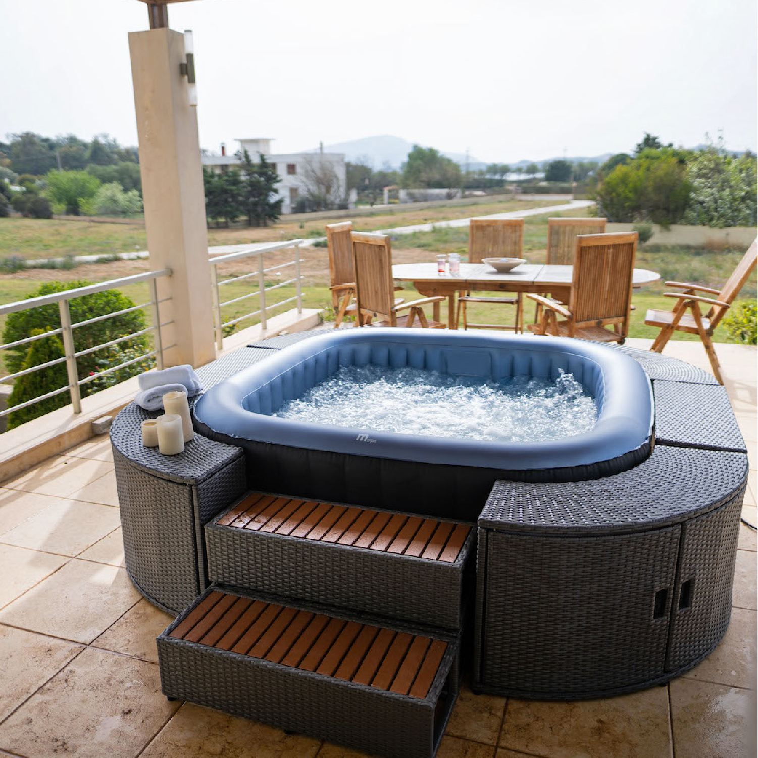 Hot Tub Inflable Spa Tekapo Comfort Para 4 Personas MSpa-10