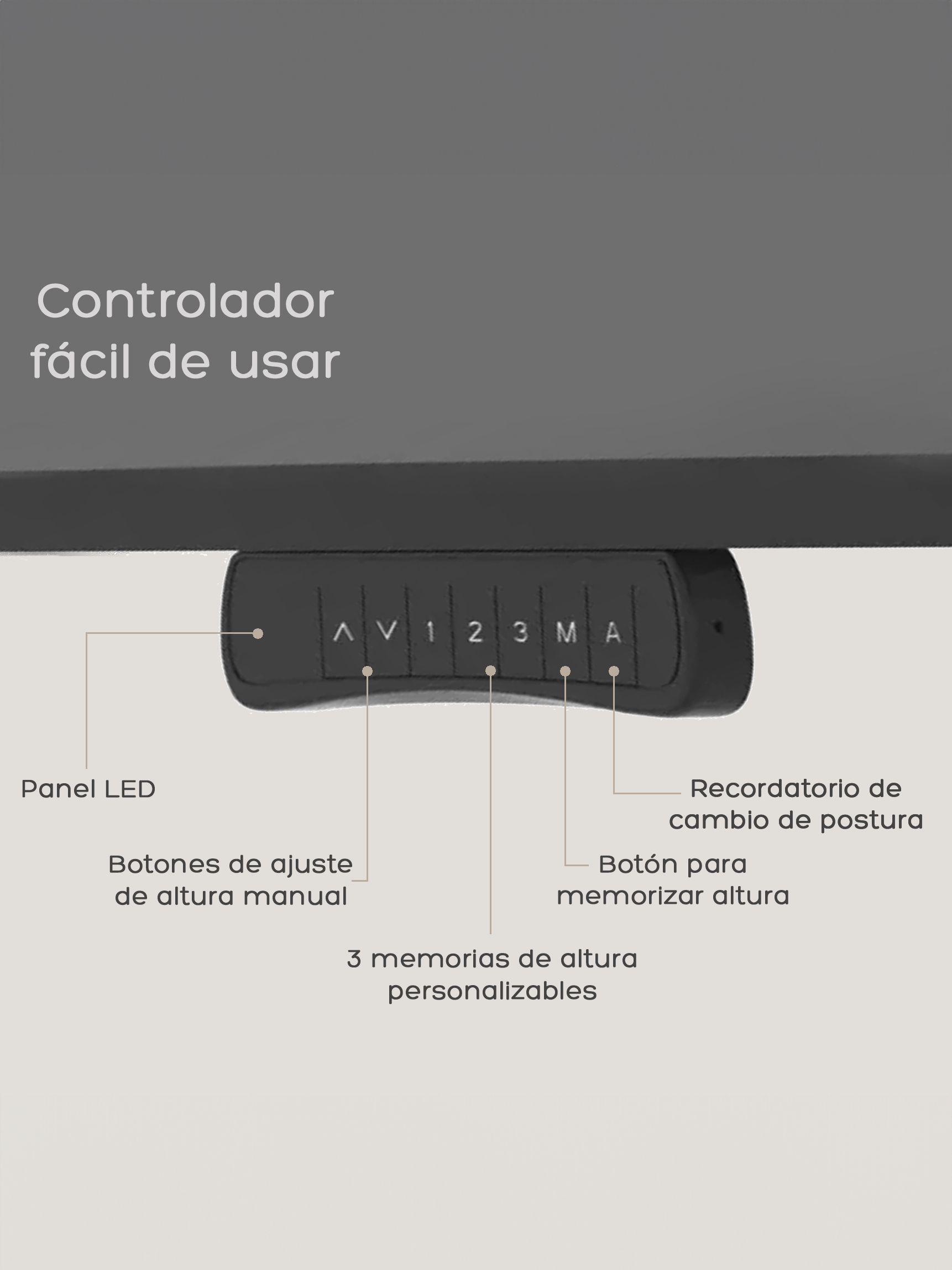 Escritorio Eléctrico Top Living Black Pro+ Standing Desk-3