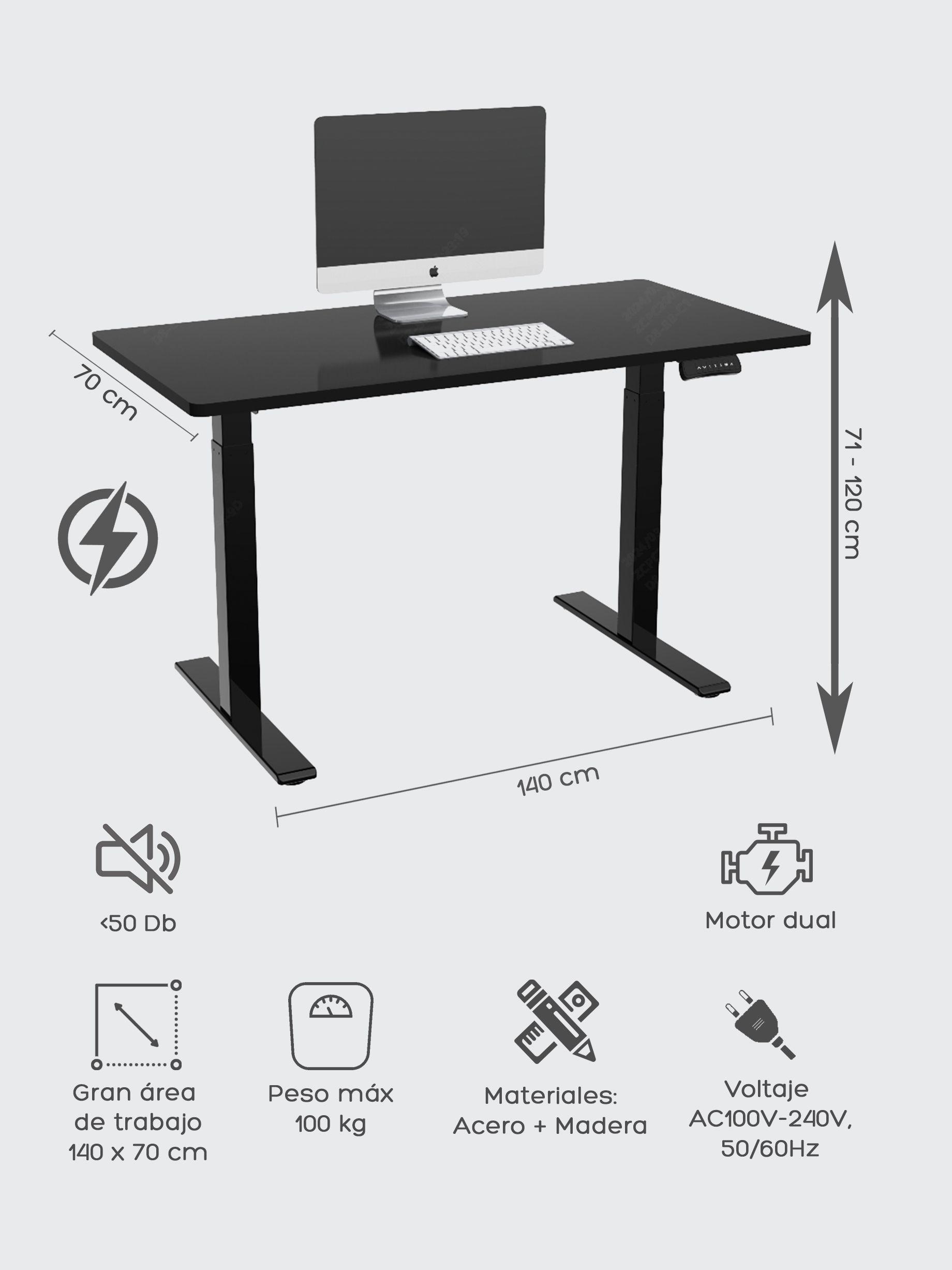 Escritorio Eléctrico Top Living Black Pro+ Standing Desk-2