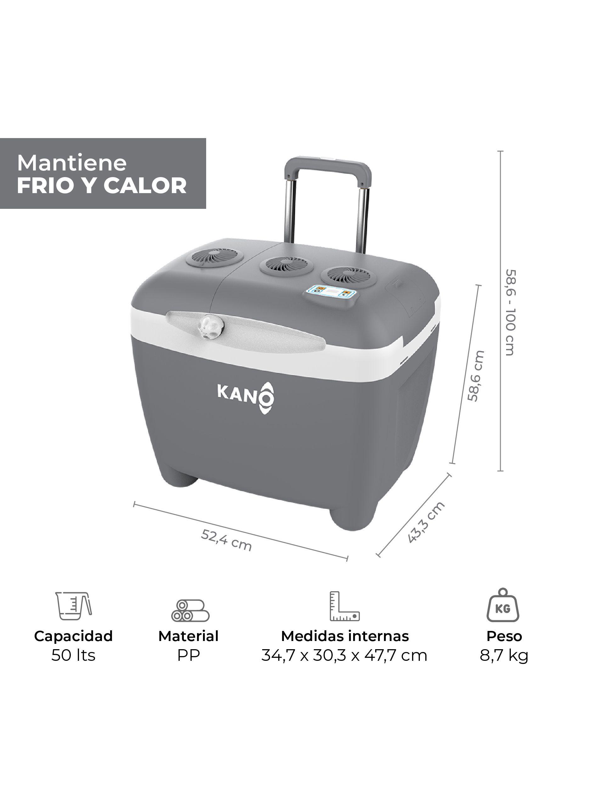 Cooler Eléctrico con Ruedas Kano Steffen 50 L Frio/Caliente-2