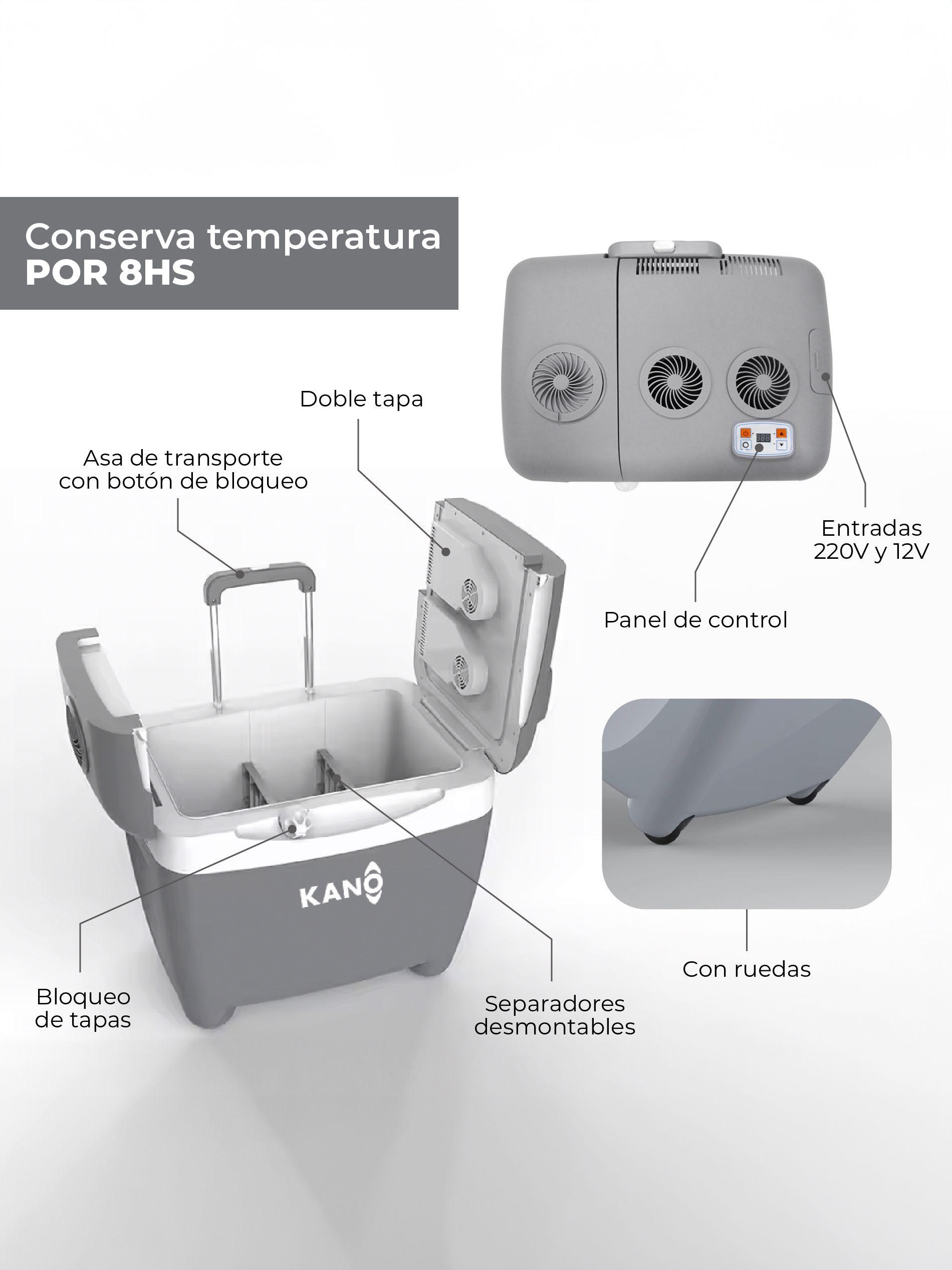 Cooler Eléctrico con Ruedas Kano Steffen 50 L Frio/Caliente-3