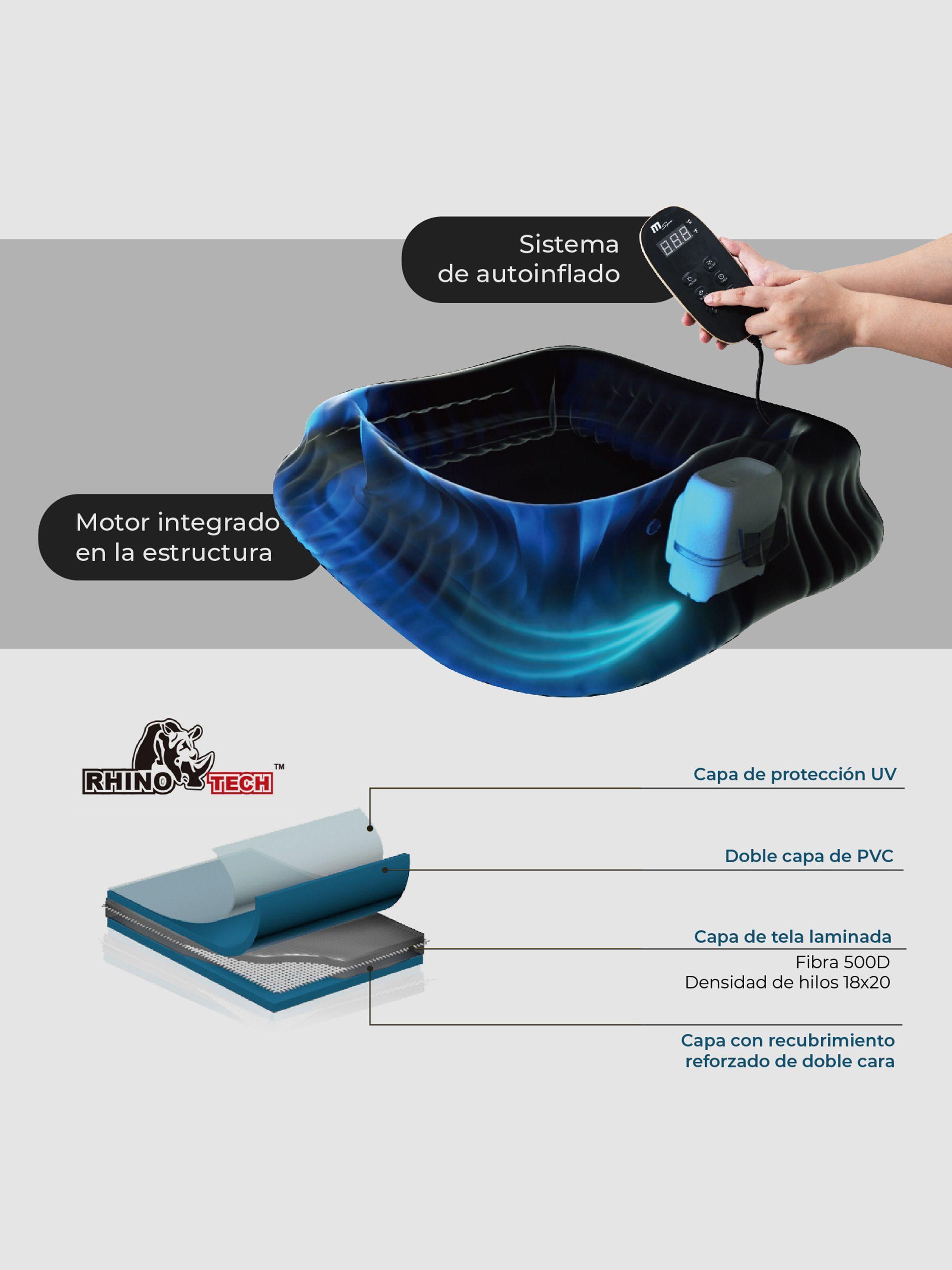 Hot Tub Inflable MSpa Mist Lite 6 Personas-7