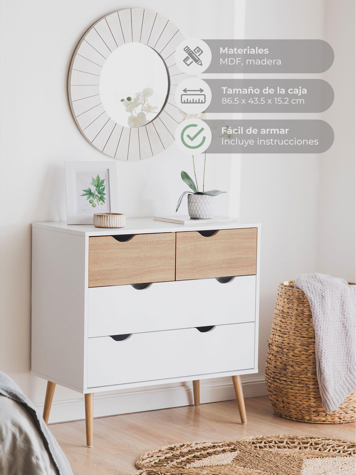 Cómoda Velador Top Living Aloe Cajonera Nórdica-3