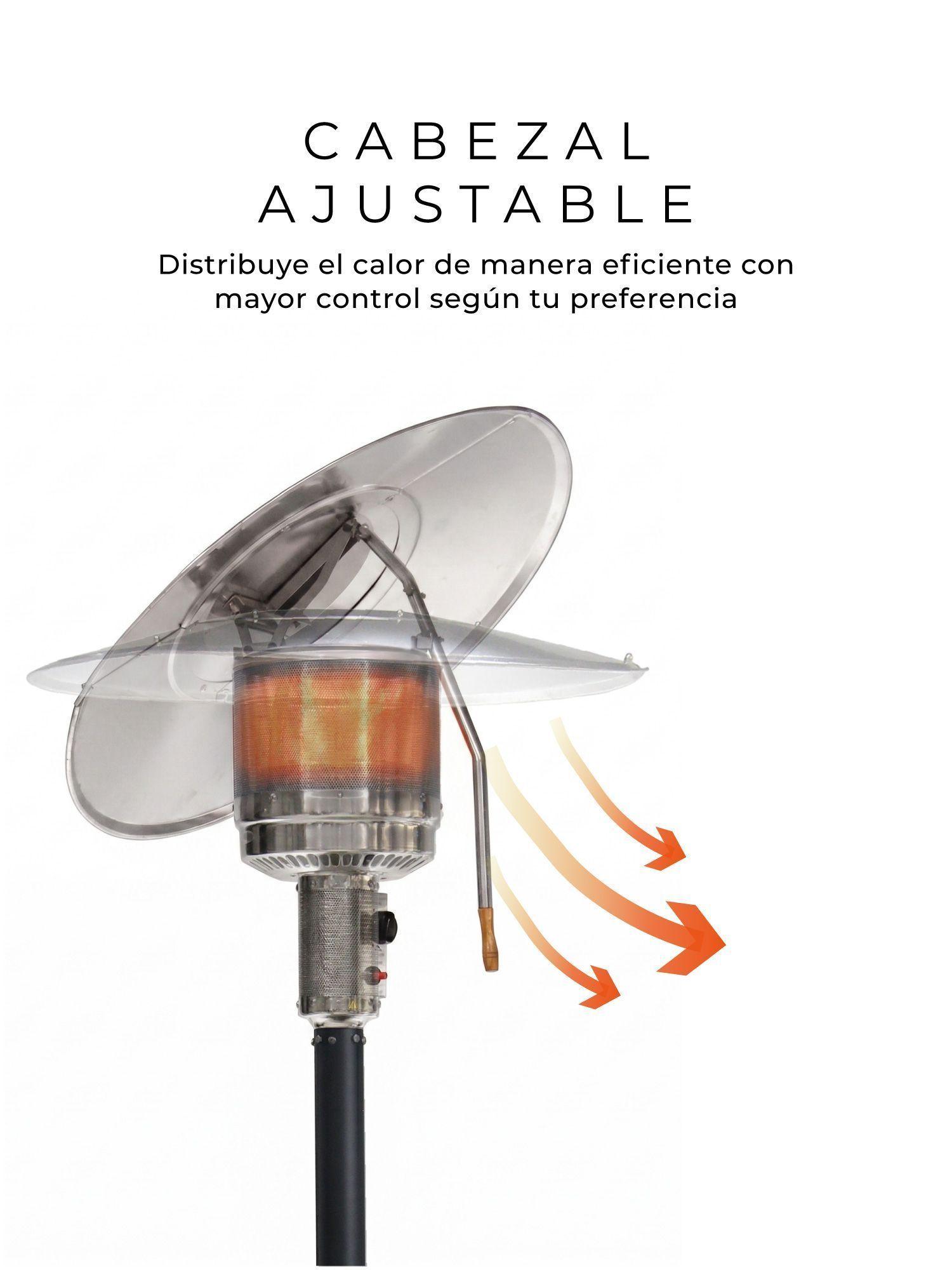Estufa Calefactor Exterior Silver Flex Para Patio Terraza Relan-4