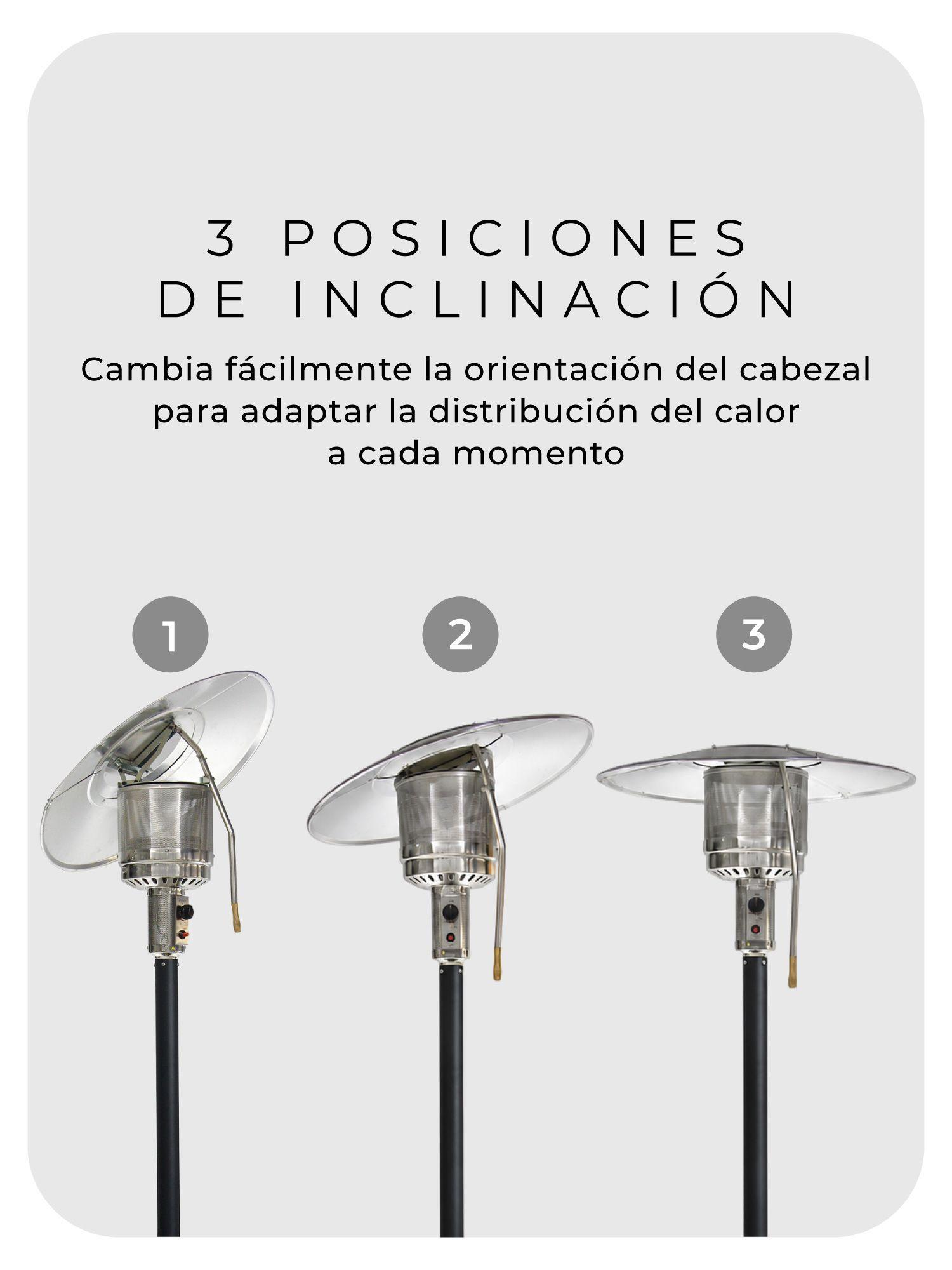 Estufa Calefactor Exterior Silver Flex Para Patio Terraza Relan-8