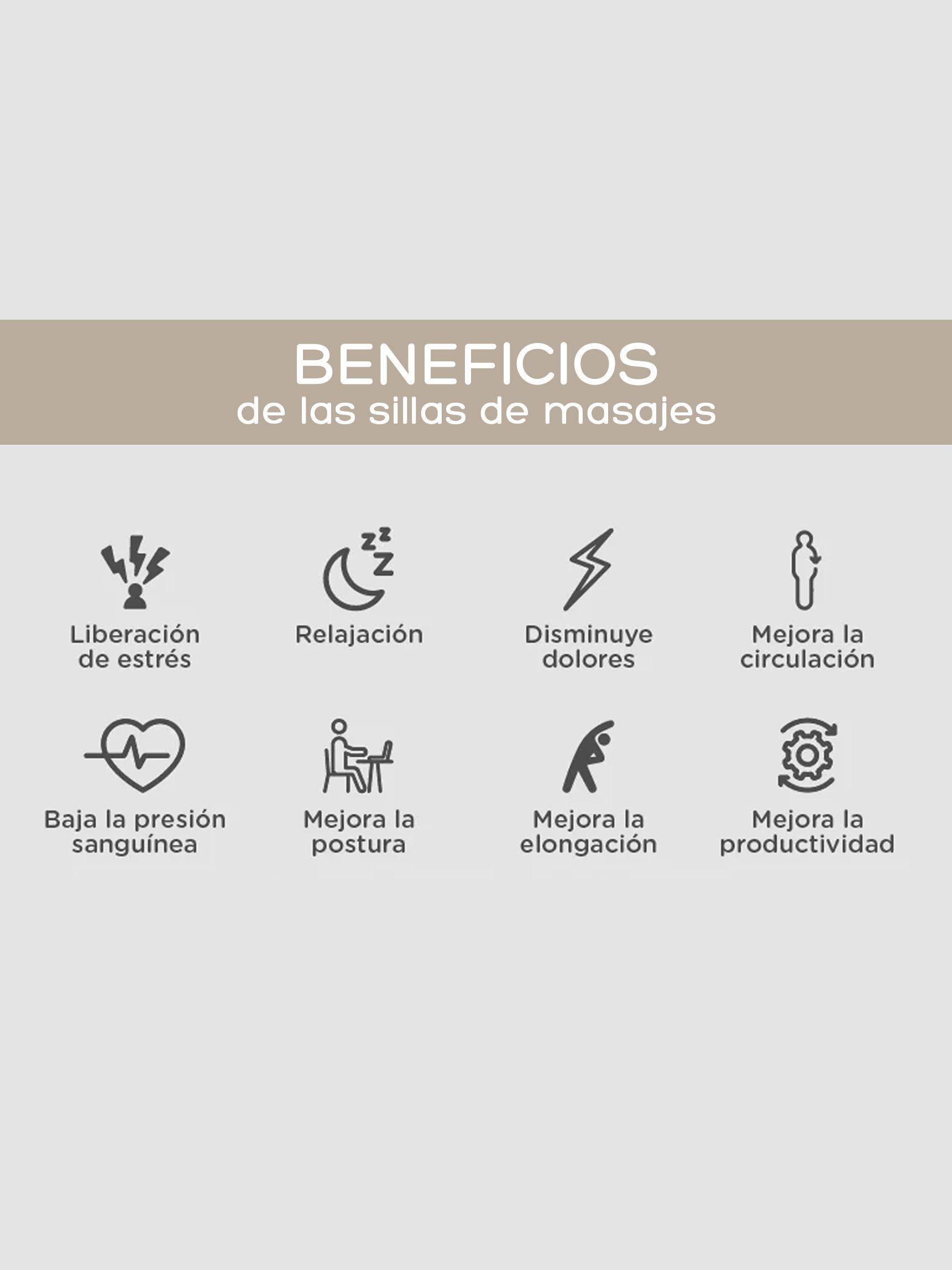 Silla Masajeadora Relan Sand Mecedora Con Vibración y Calor-9