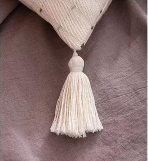 Funda Cojín Costuras Crema 30 x 50 / Funda de Cojín Relan-2