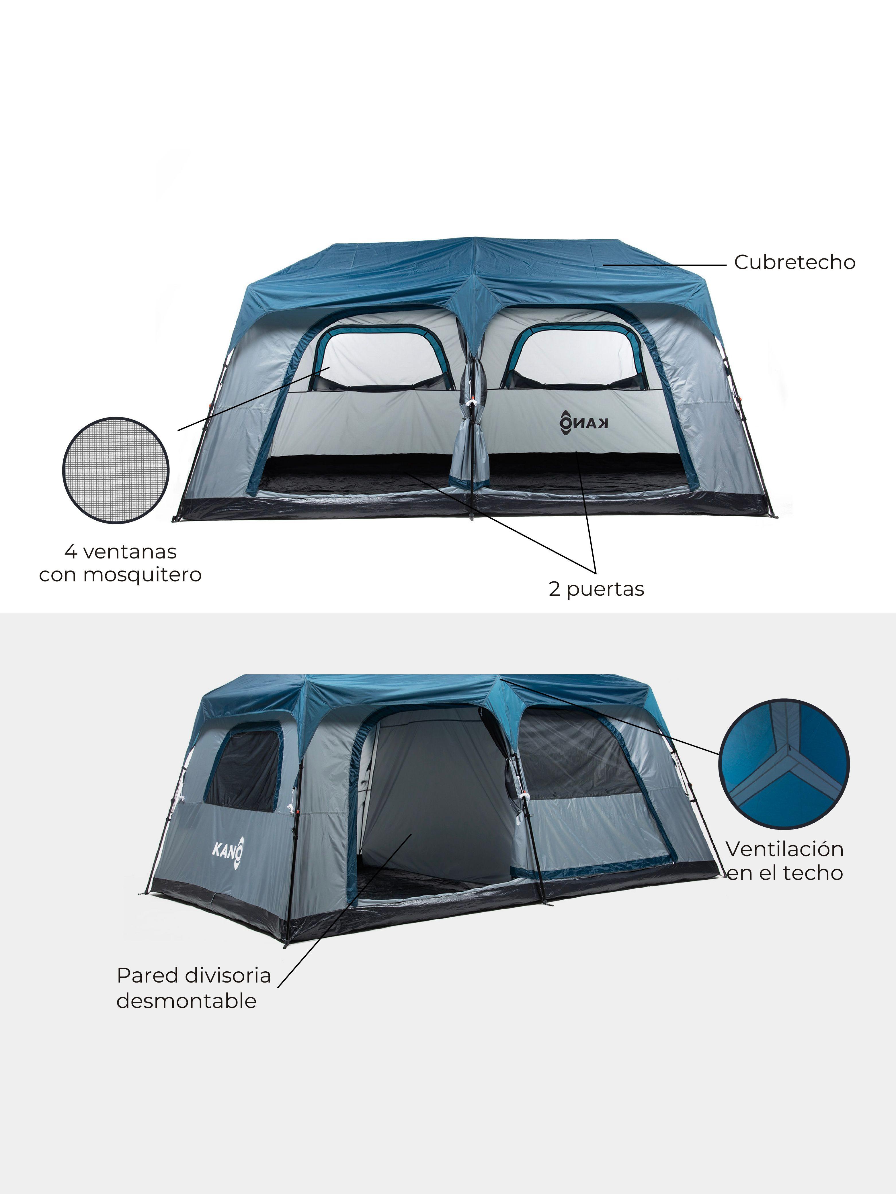 Carpa Baker Camping Automática Instant 10 personas Impermeable-2
