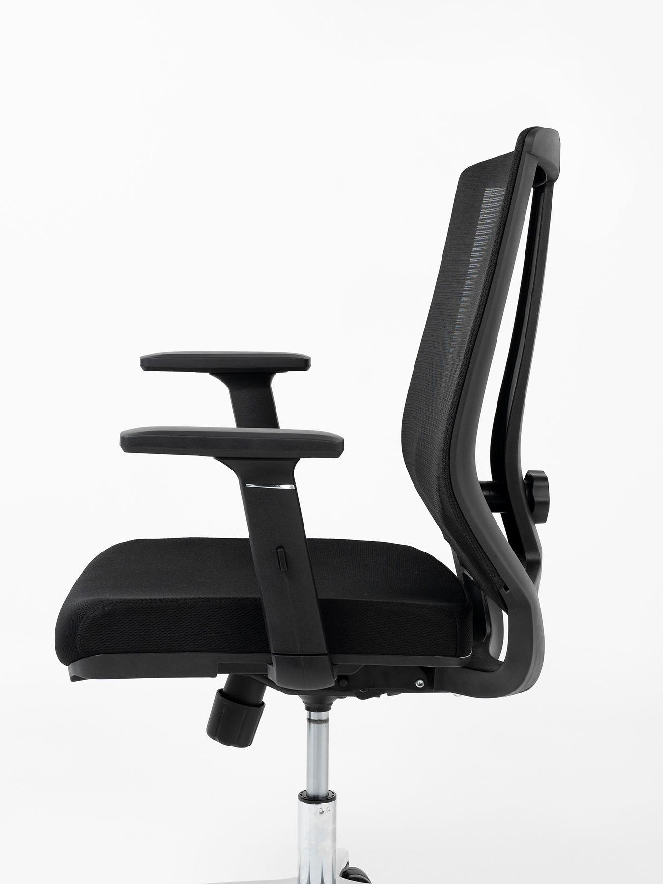 Silla de Escritorio Ajustable Ergonomus Sendai Cromada-8