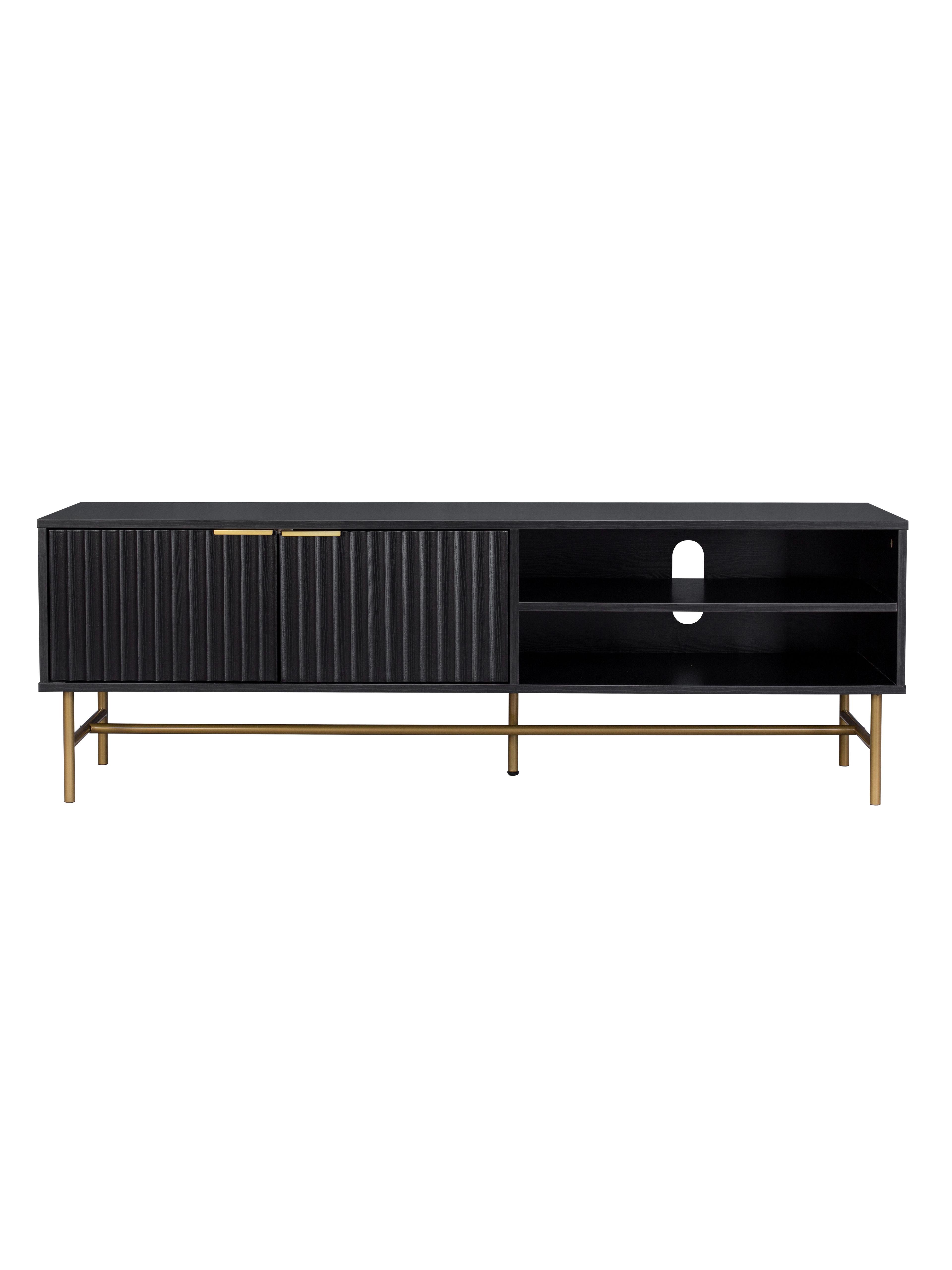 Rack de Tv Acanalado Top Living Queens con Puertas Estante-6