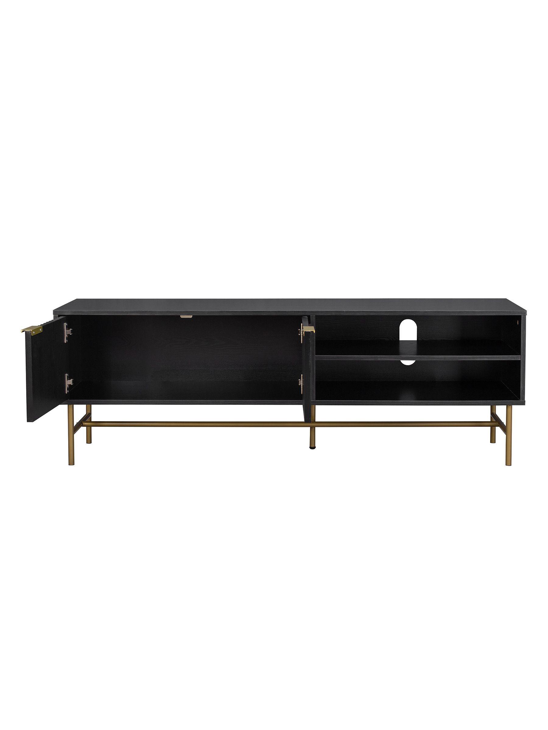 Rack de Tv Acanalado Top Living Queens con Puertas Estante-8