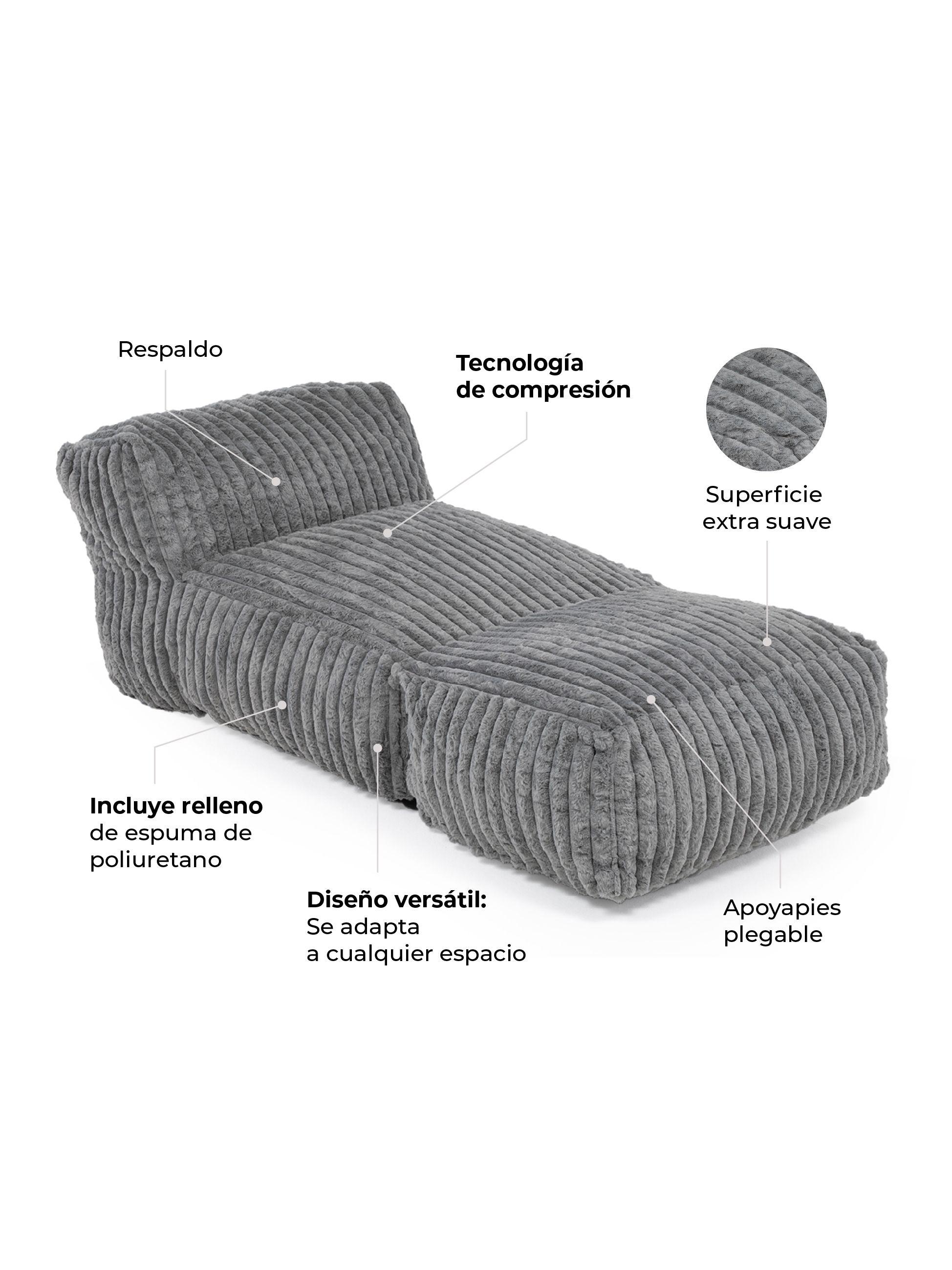 Sillón Pouf / Puff Plegable Relan Otto con Apoyapies-3