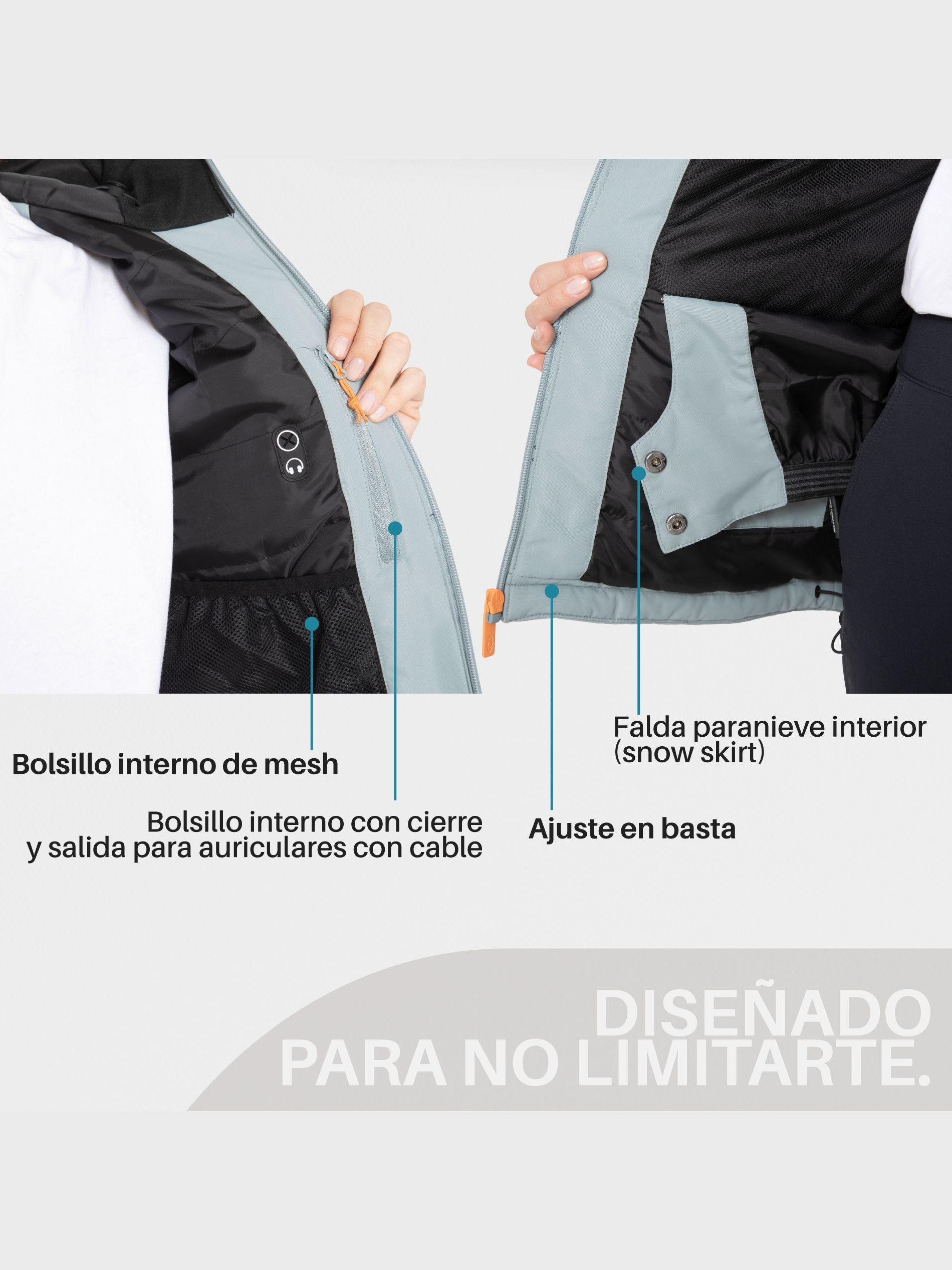 Chaqueta de Nieve Impermeable Mujer Kano Chillan Ski Snowboard-4