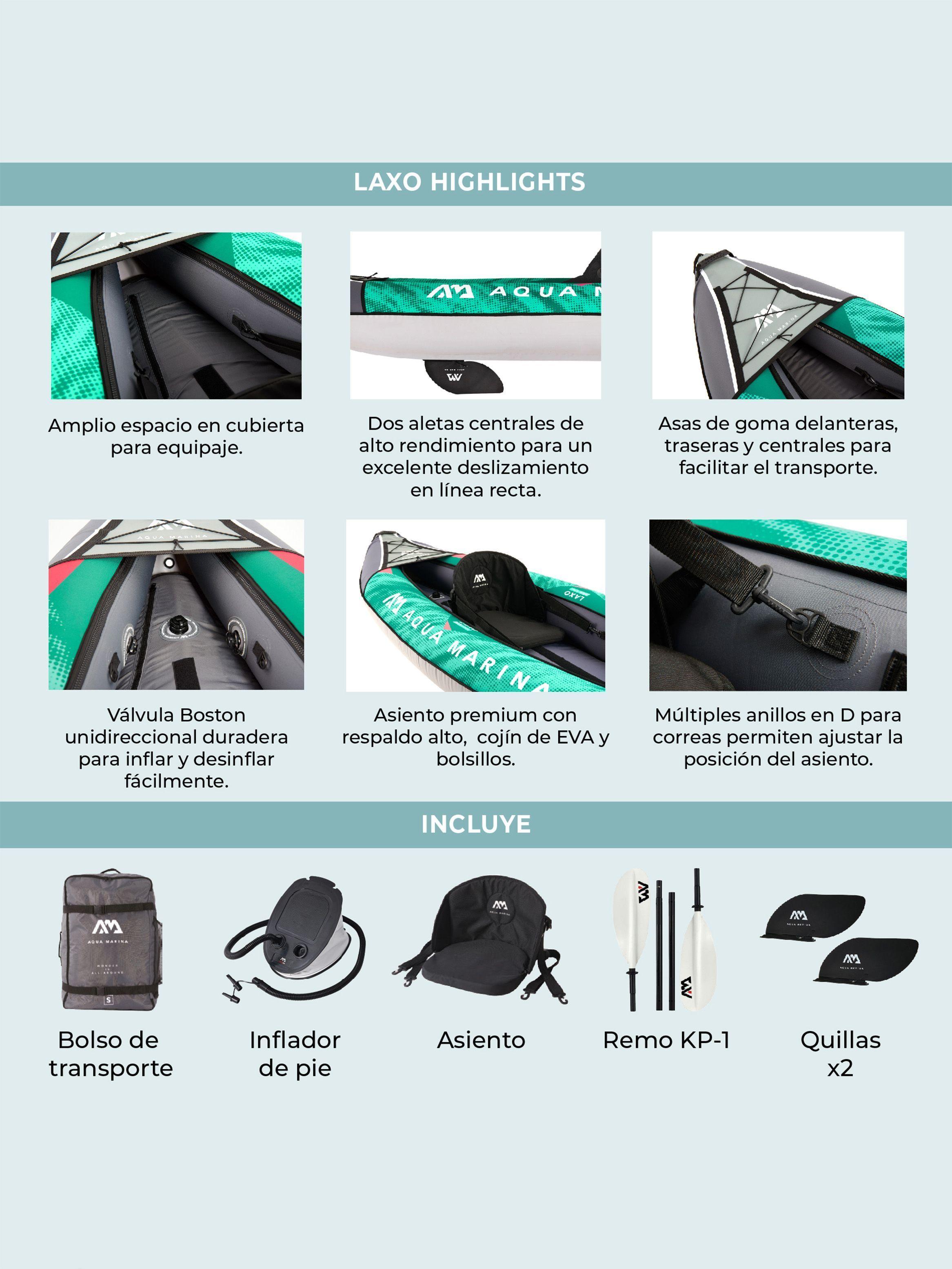 Kayak inflable Laxo Single-5