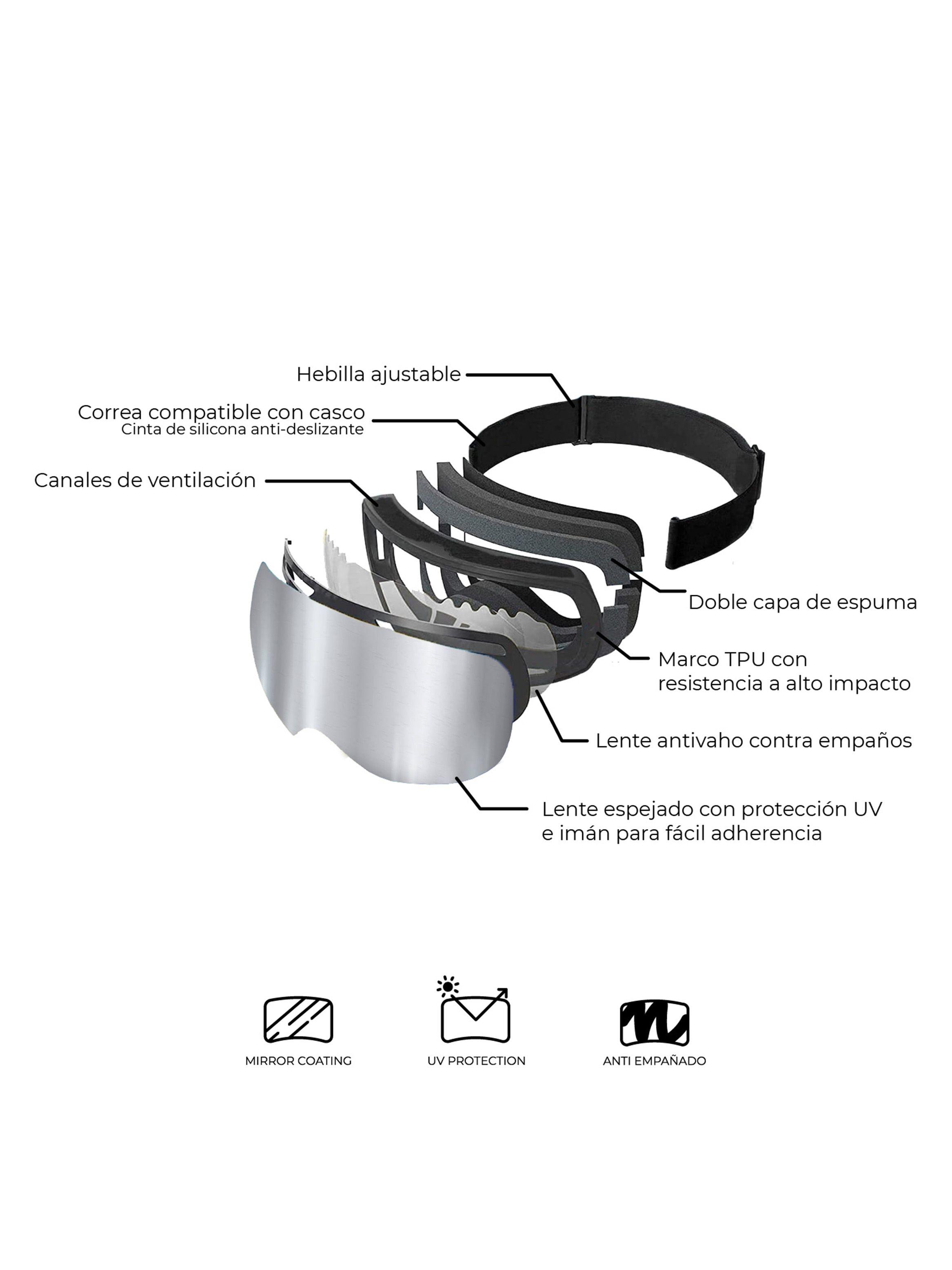 Antiparras Gafas de Nieve Magnéticas SnowPanda Ski Snowboard-3