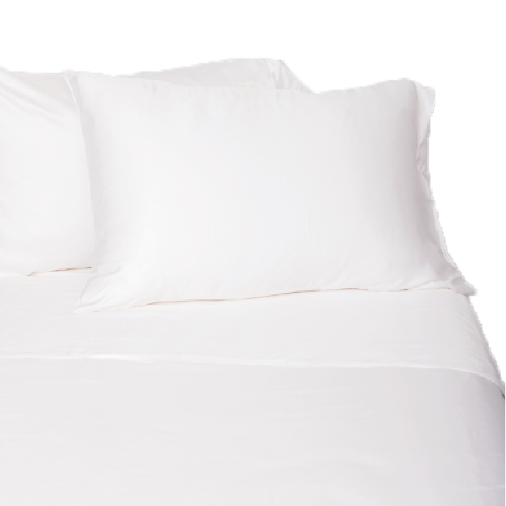 Juego de Sábanas de Bambú 300 Hilos Blanco King Relan-0