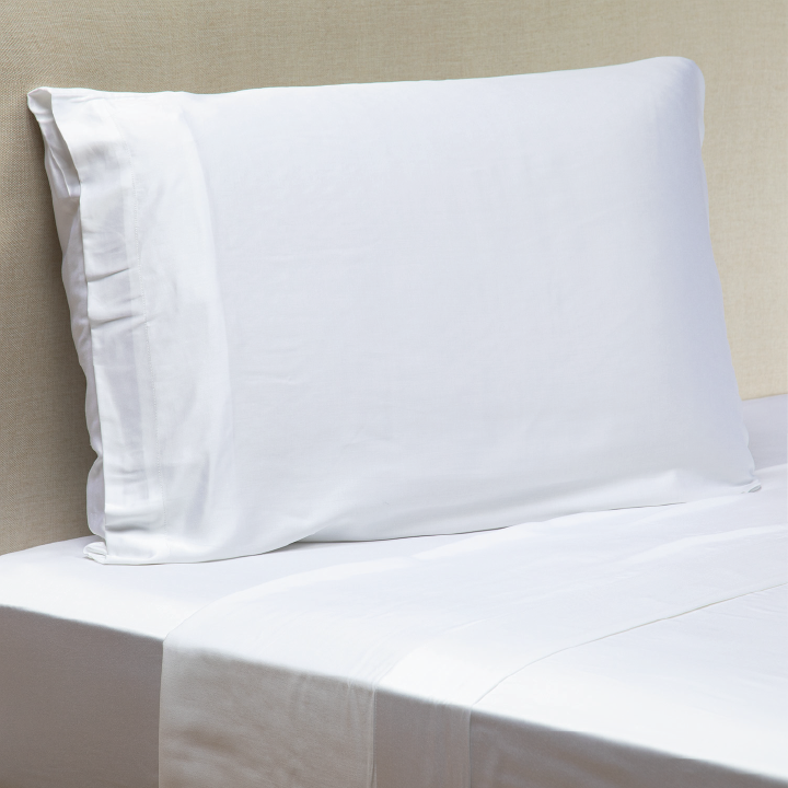 Juego de Sábanas de Bambú 300 Hilos Blanco King Relan-1