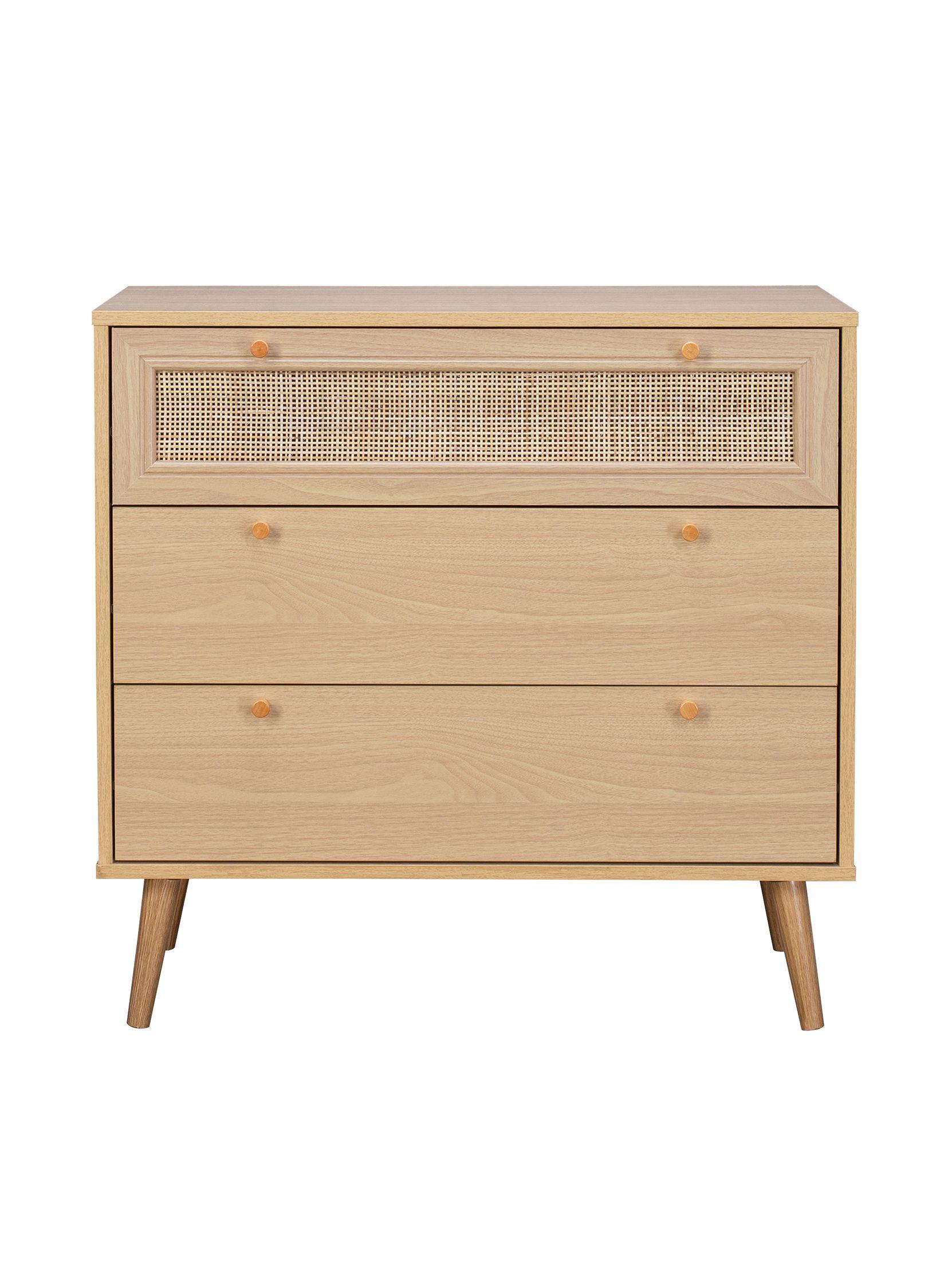 Cómoda con Ratán Top Living Calcuta Cajonera de 3 Cajones-6