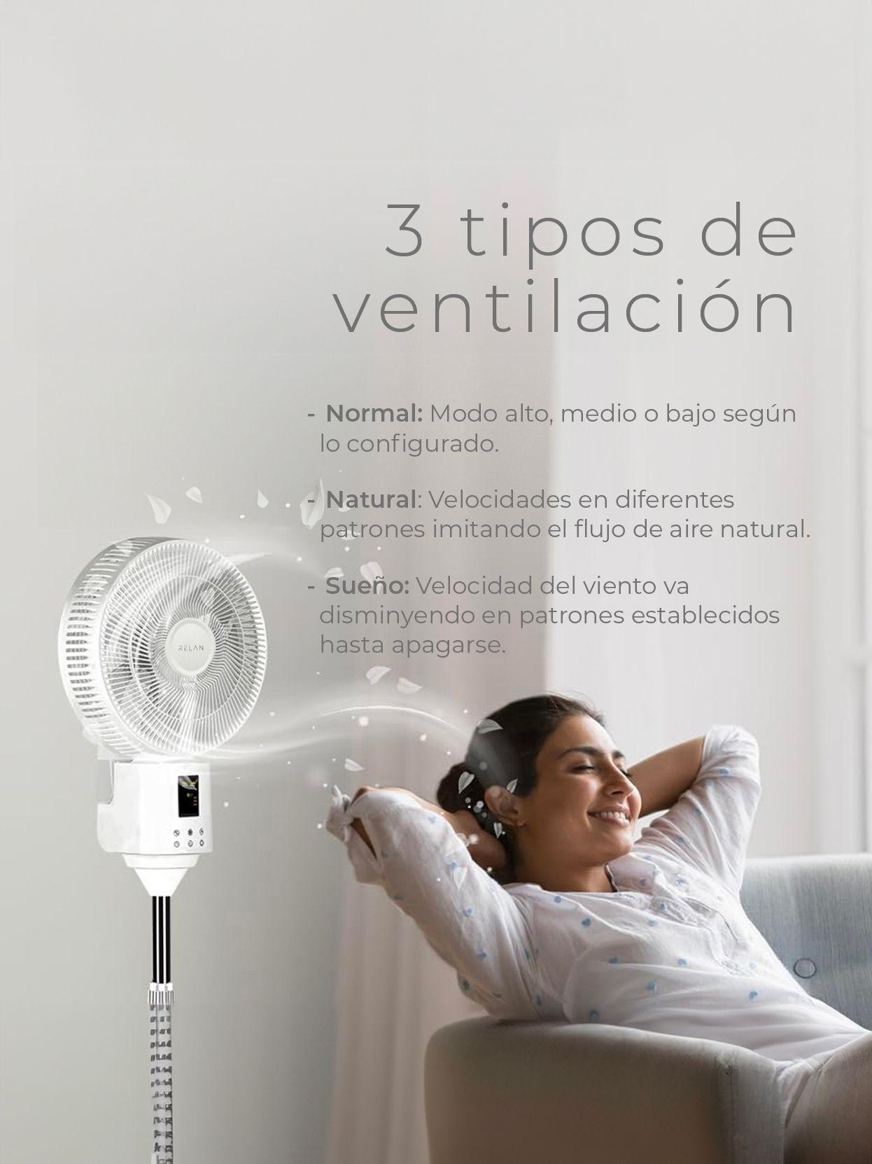Ventilador con Aspersor Relan Air & Mist Con Control Remoto-3