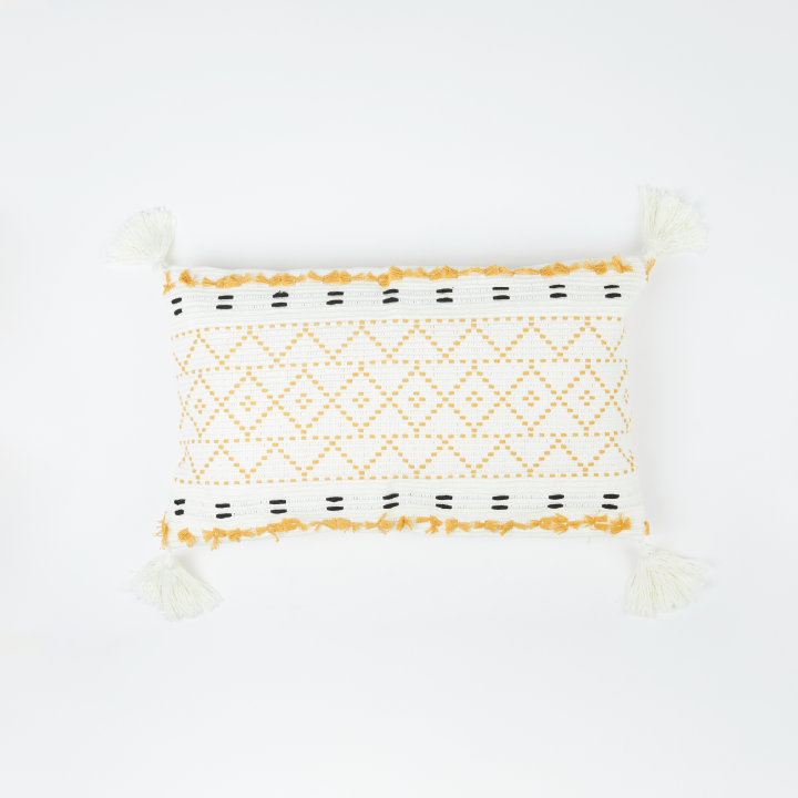 Funda de Cojín Amarillo 30 x 50 / Funda cojín Relan-0