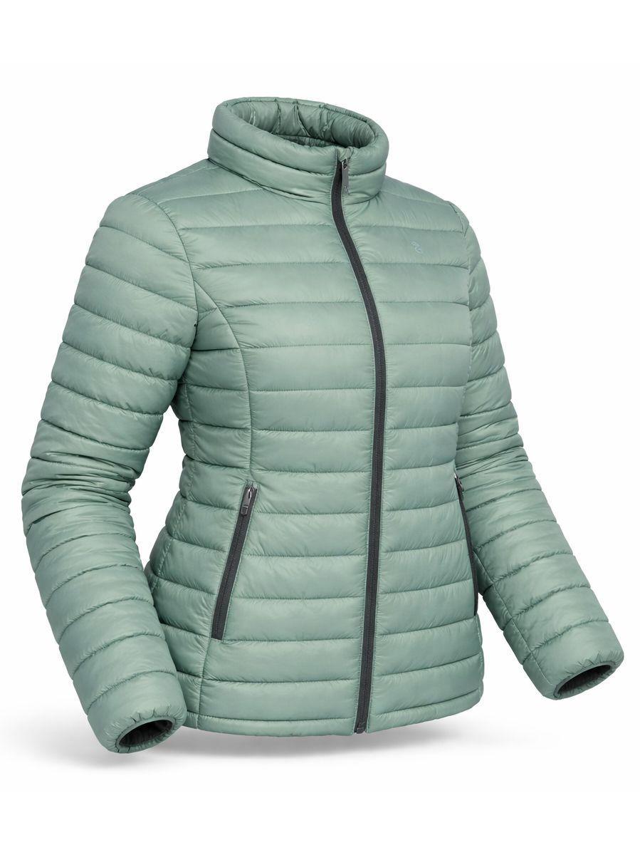 Parka Térmica Mujer Kano Villarrica Chaqueta Acolchada Verde-0