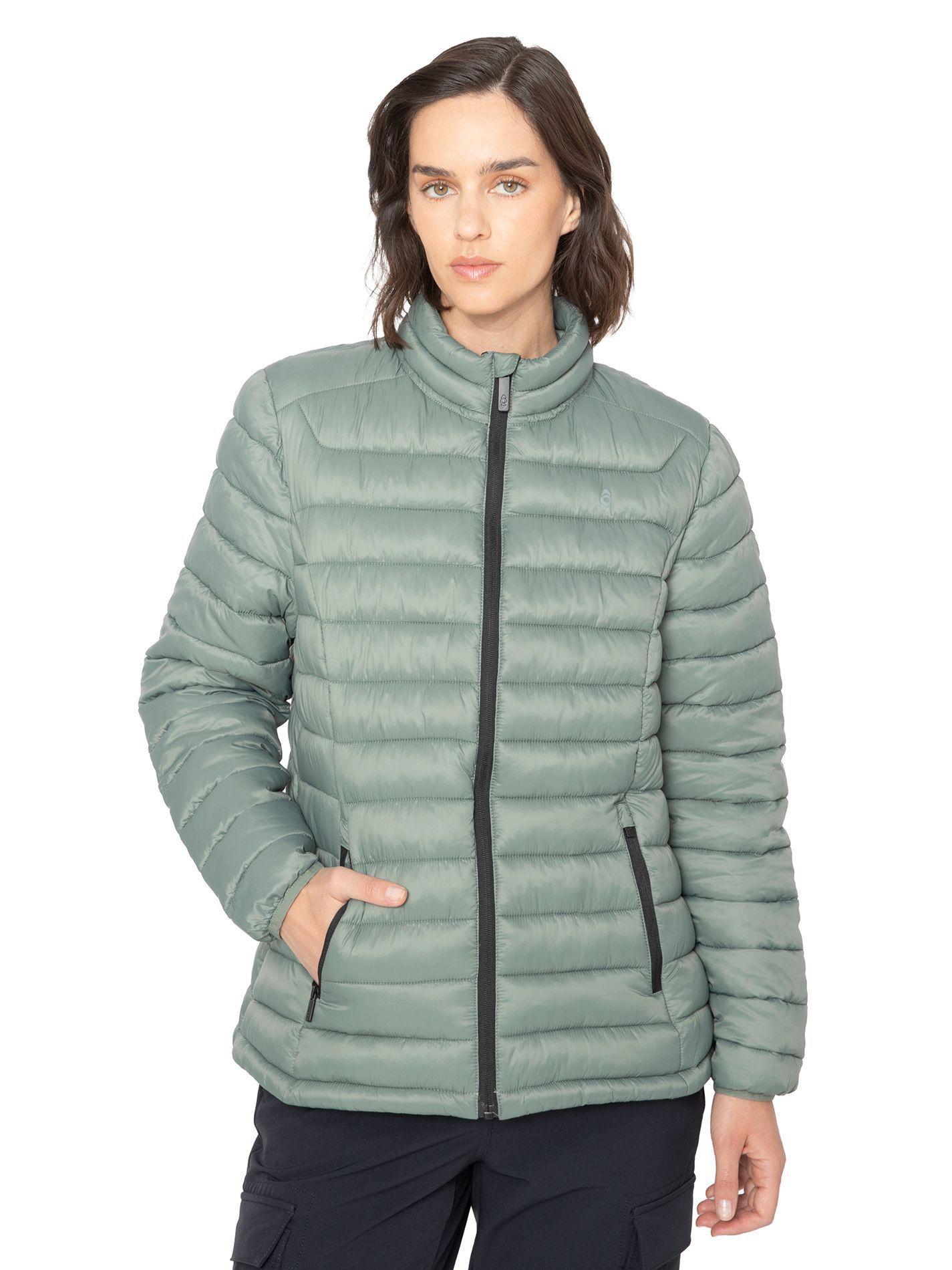 Parka Térmica Mujer Kano Villarrica Chaqueta Acolchada Verde-5