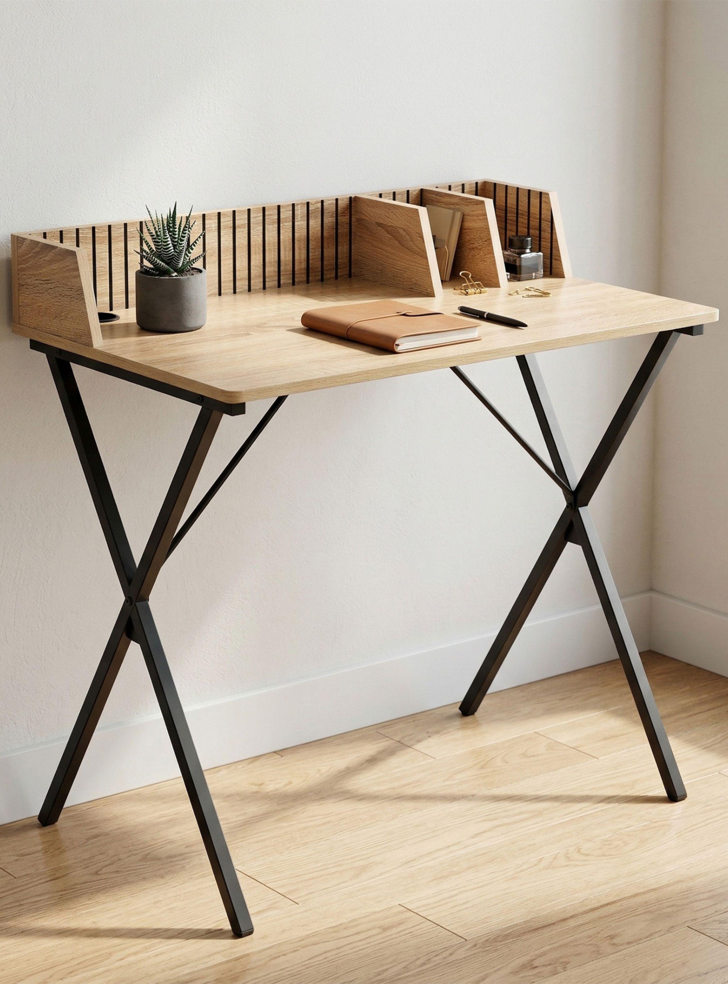 Escritorio Desk Var 2 Relan con Organizador Estilo Industrial-1