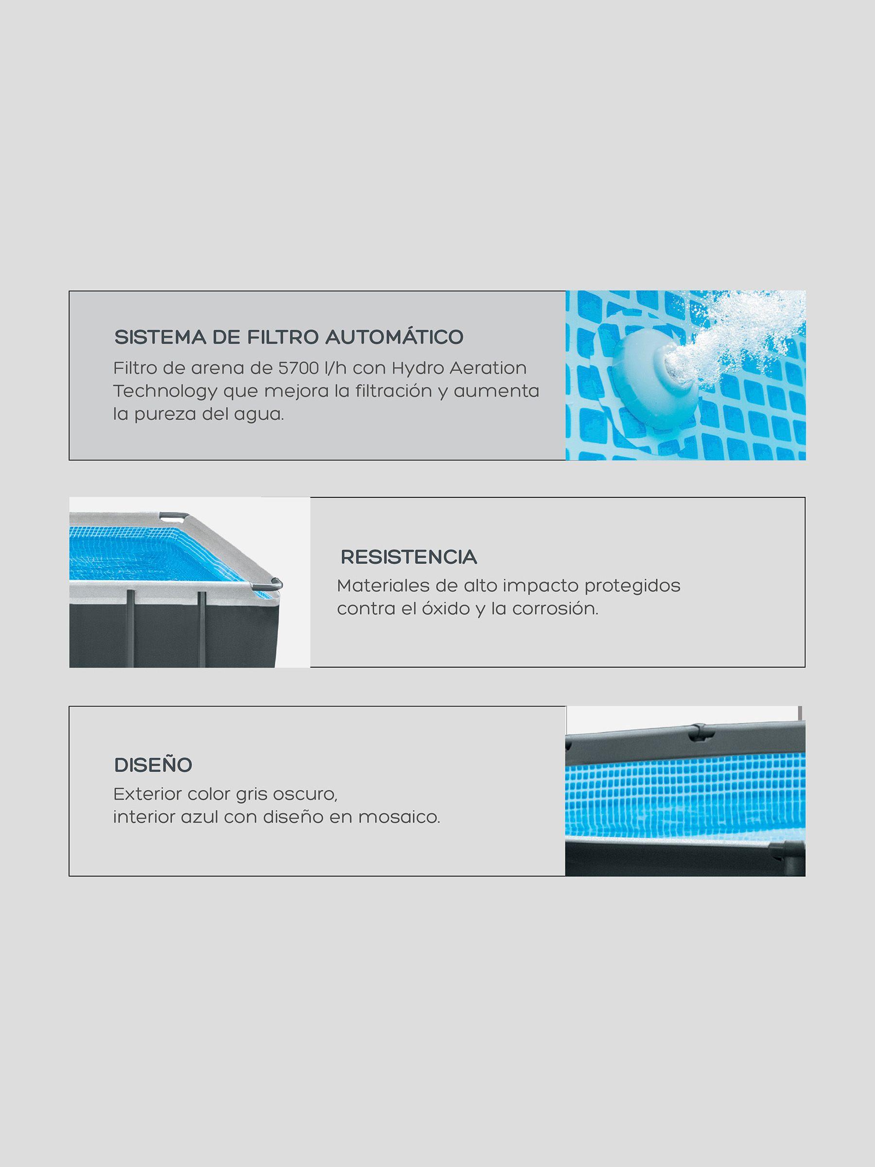 Piscina Estructural Intex Ultra XTR Rectangular 5.5Mts-4