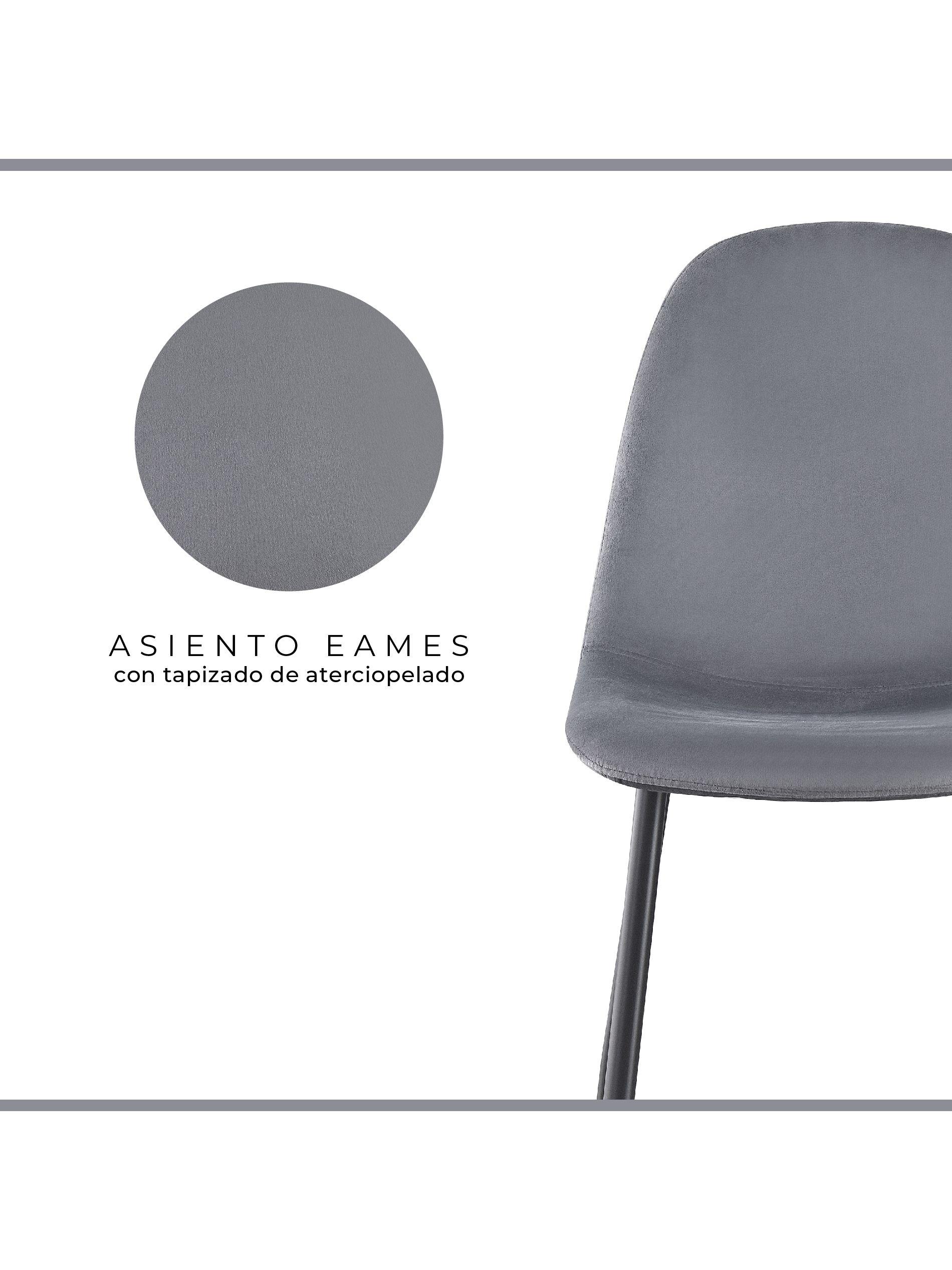 Set x4 Sillas de Comedor Eames Top Living Ralina Terciopelo-3