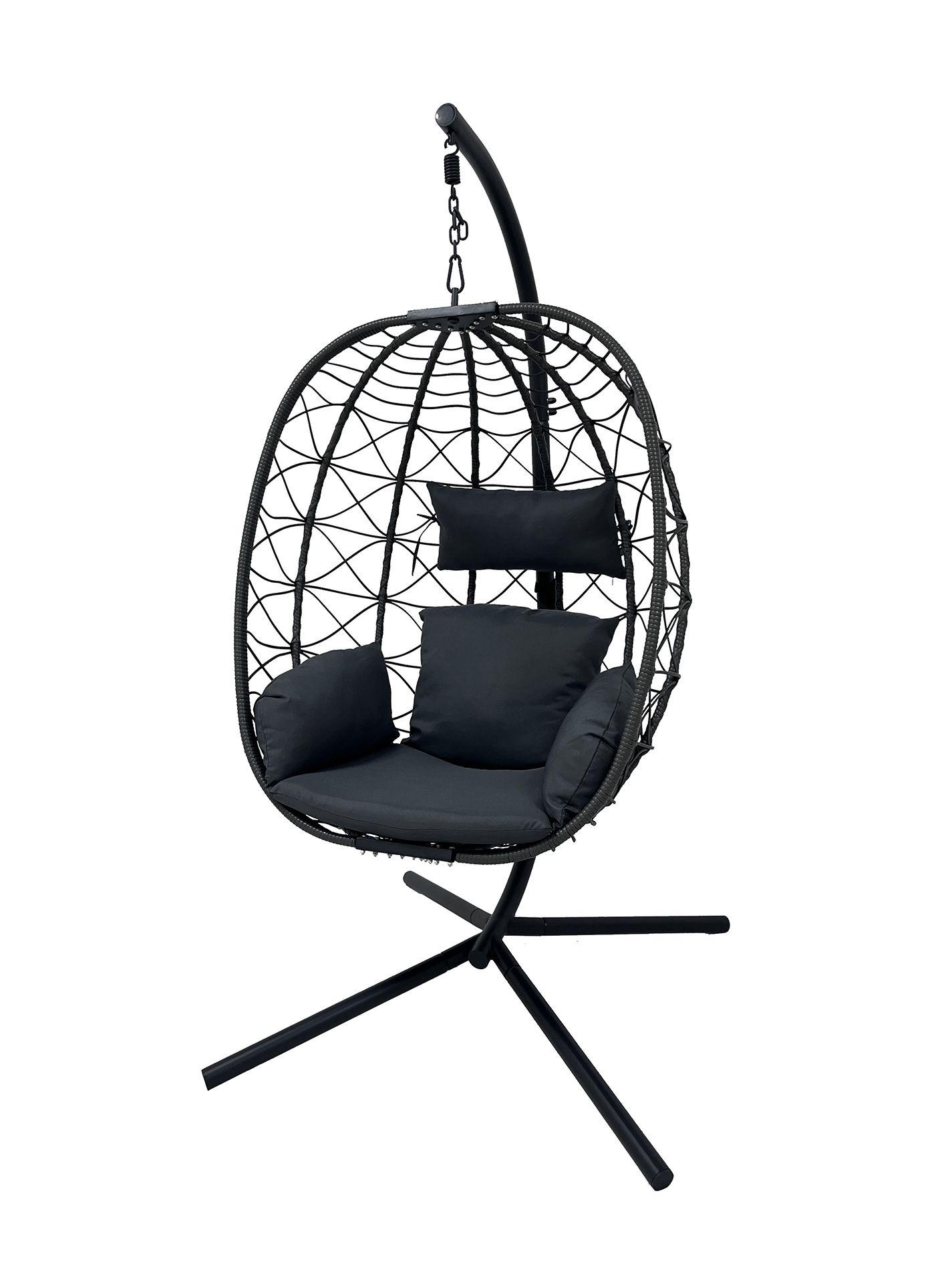 Silla Colgante Fiji para Terraza con Base y Cojines-0