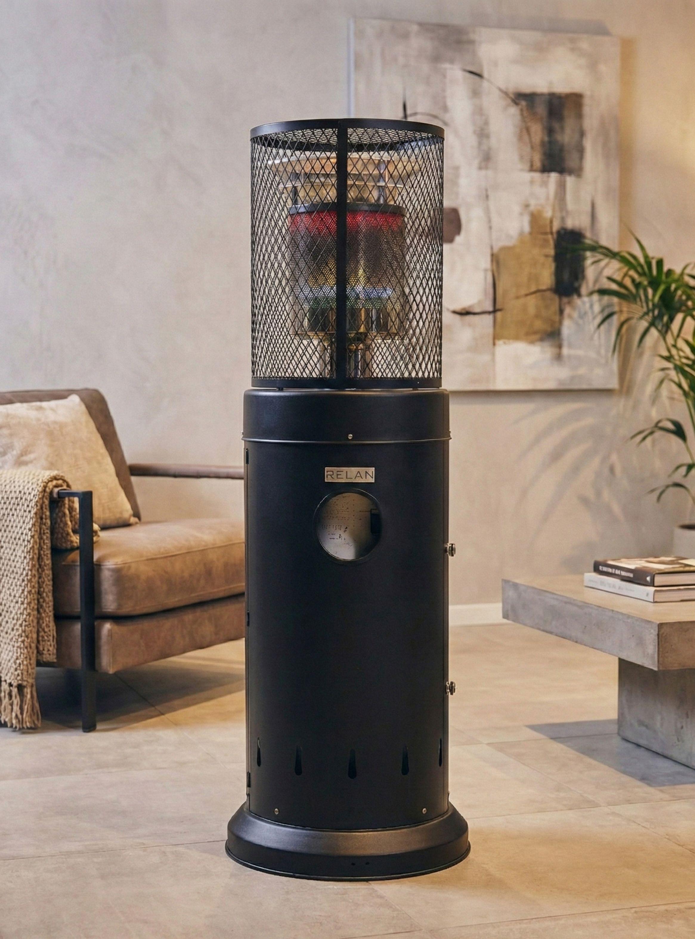 Estufa Calefactor Exterior Dark Para Patio Terraza Relan-1
