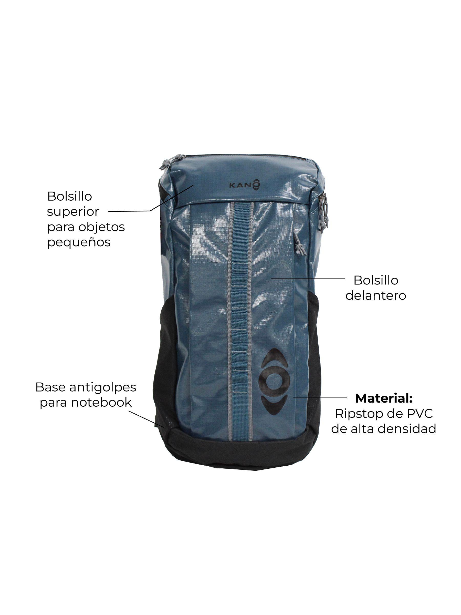 Mochila Outdoor Kano 25L Trekking Camping Resistente Azul-2